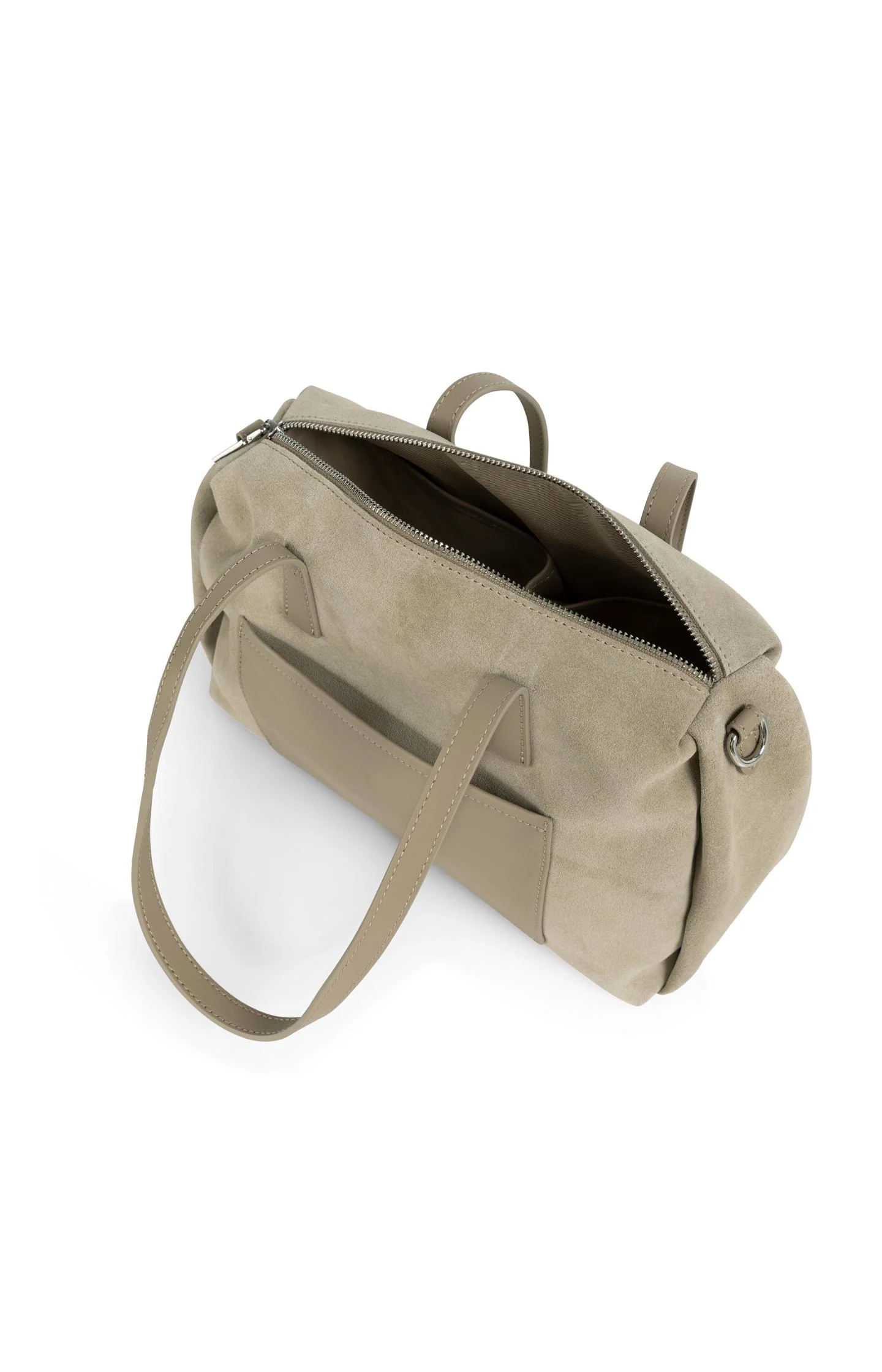 Suede utility bag with detachable shoulder strap - Image 3