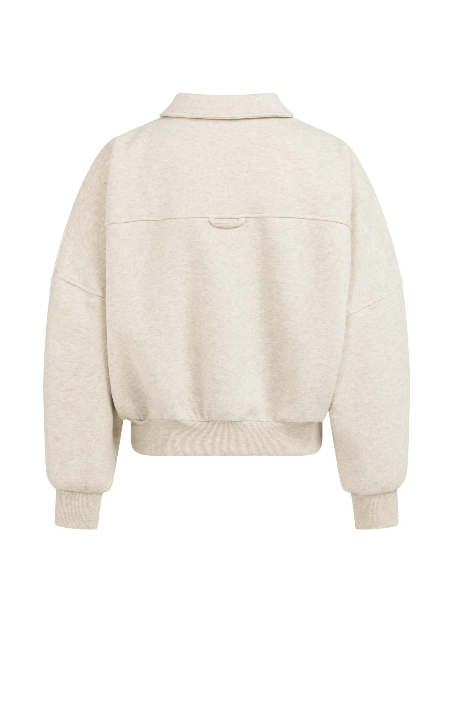 Sweat jacket with patch pockets and zip front closure - Image 8