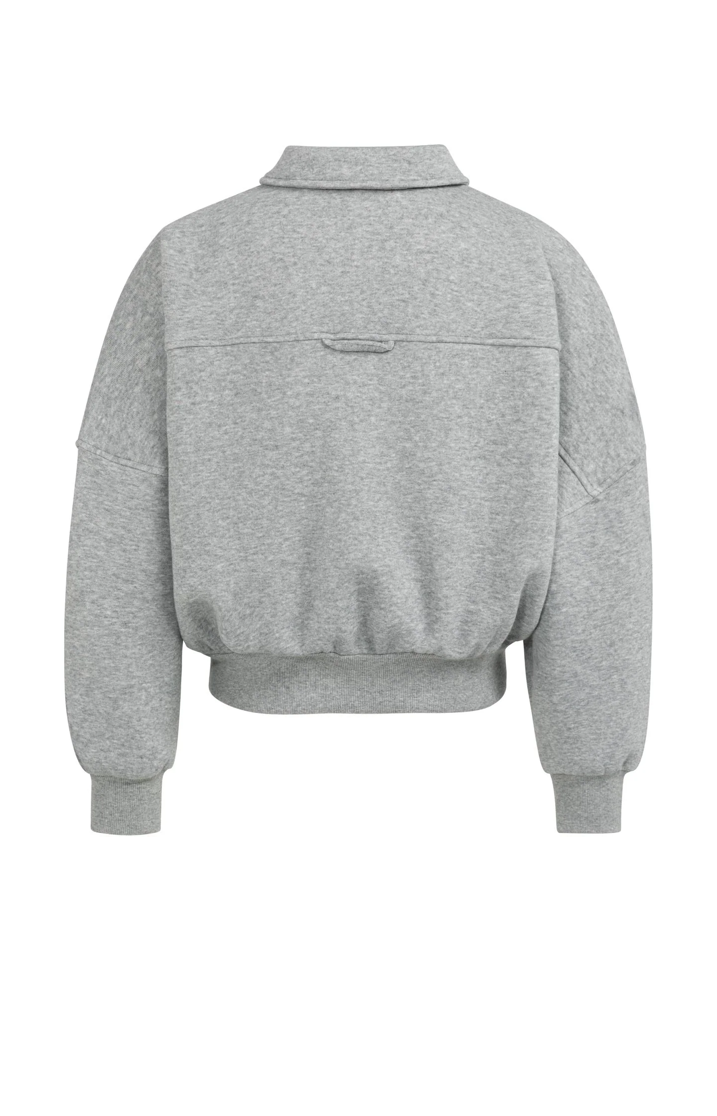 Sweat jacket with patch pockets and zip front closure - Image 6