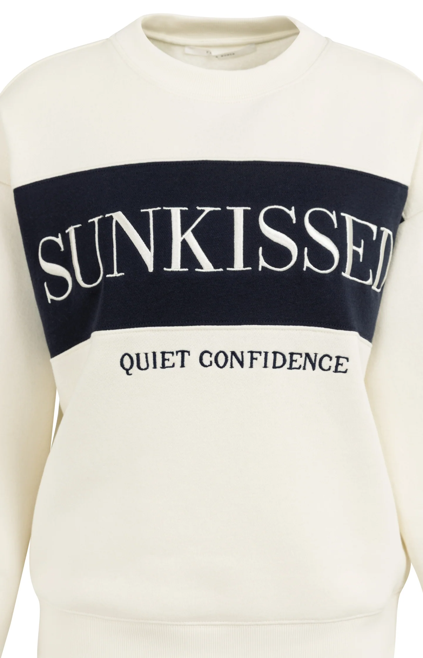 Sweater with colorblock and front text - Image 8