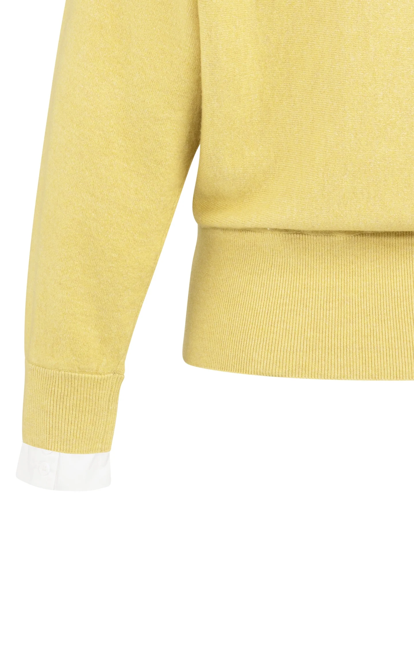 Sweater with inserted blouse collar and button detail - Image 8