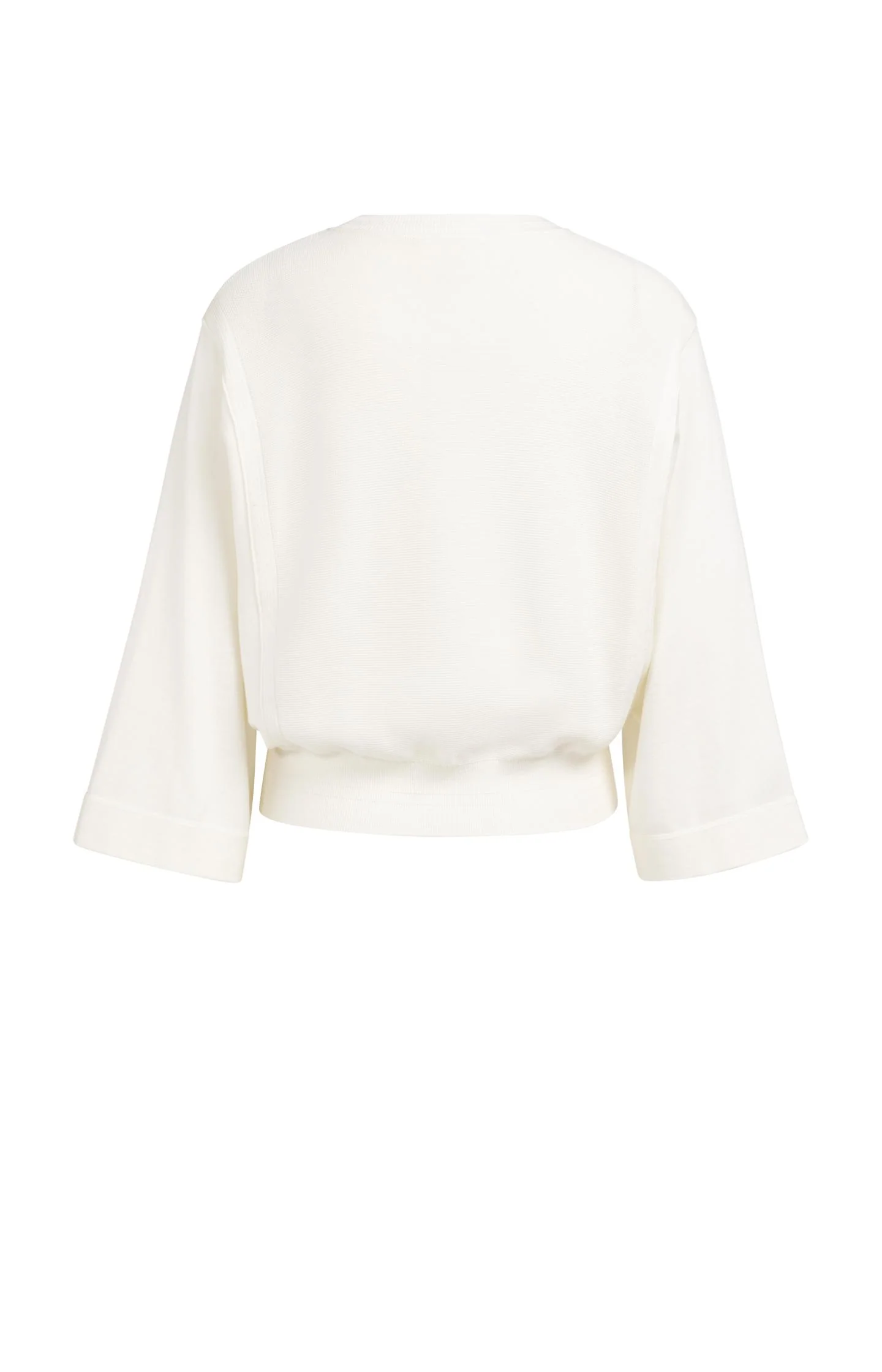 Sweater with mixed textures and wide sleeves - Image 7