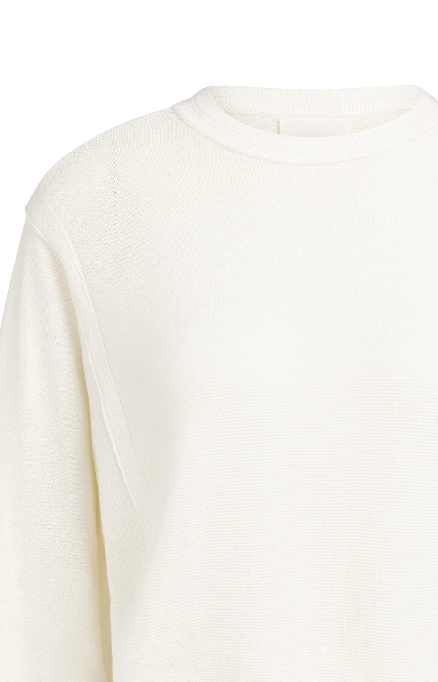 Sweater with mixed textures and wide sleeves - Image 8