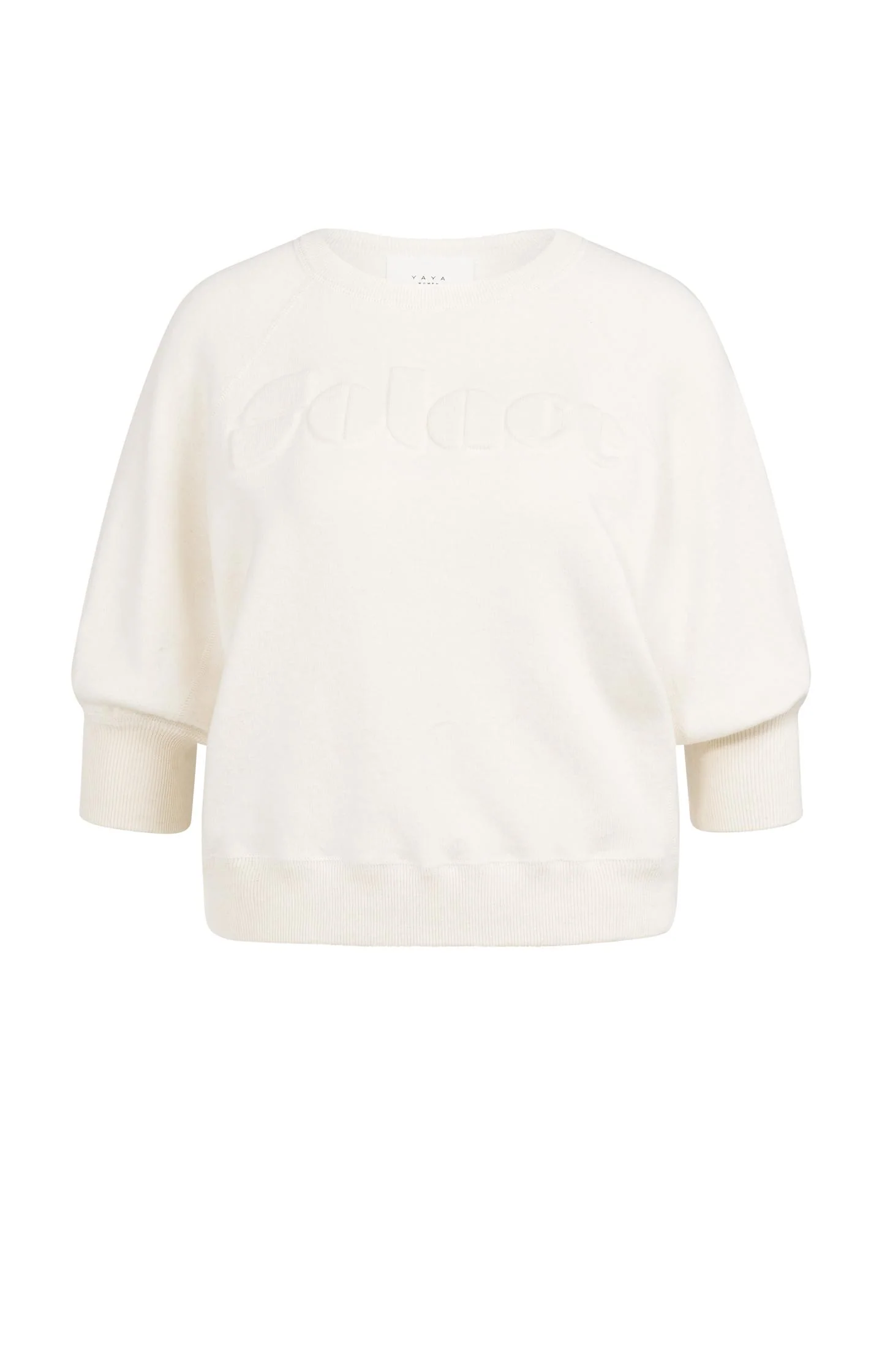 Sweater with raglan sleeves and tonal artwork - Image 2