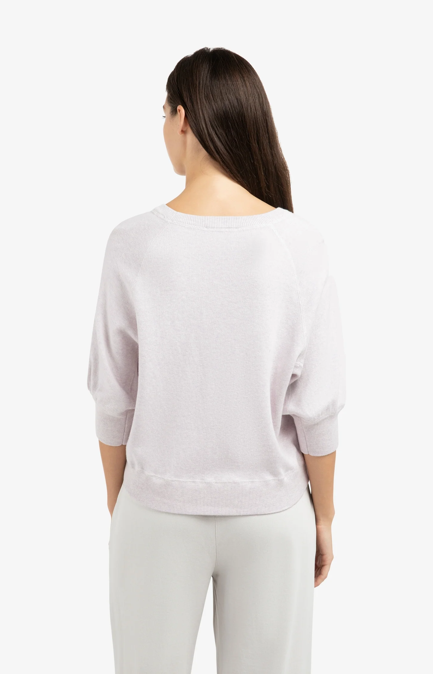 Sweater with raglan sleeves and tonal artwork - Image 4