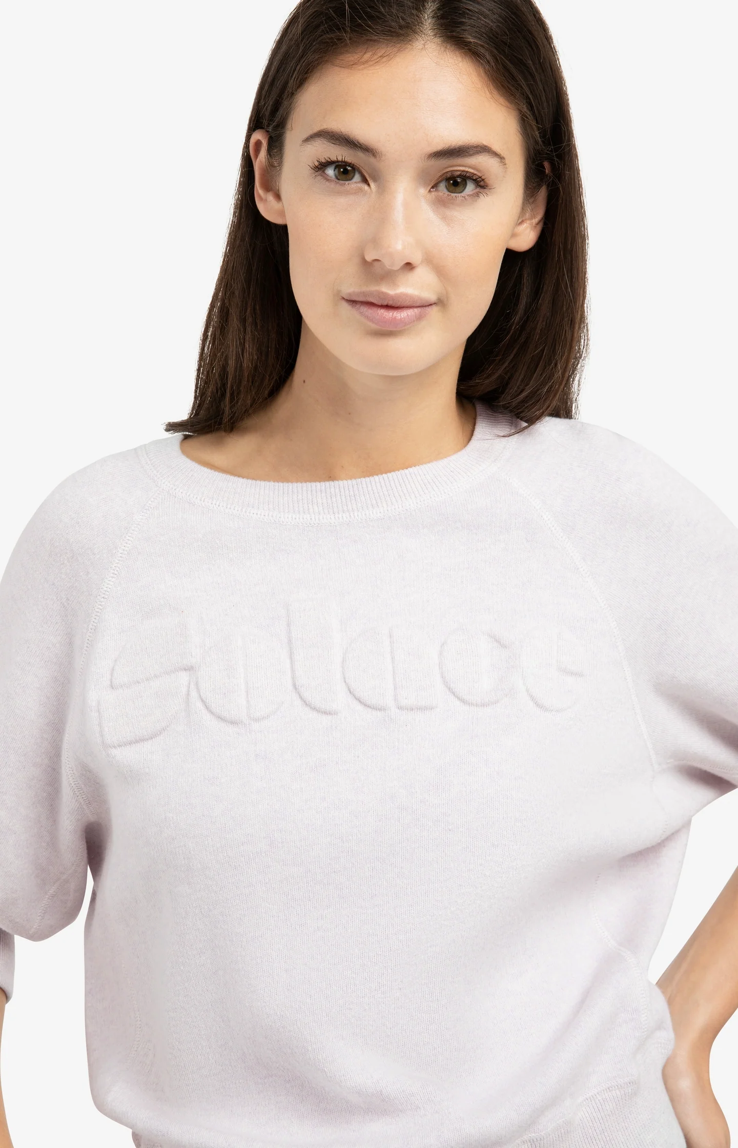 Sweater with raglan sleeves and tonal artwork - Image 5