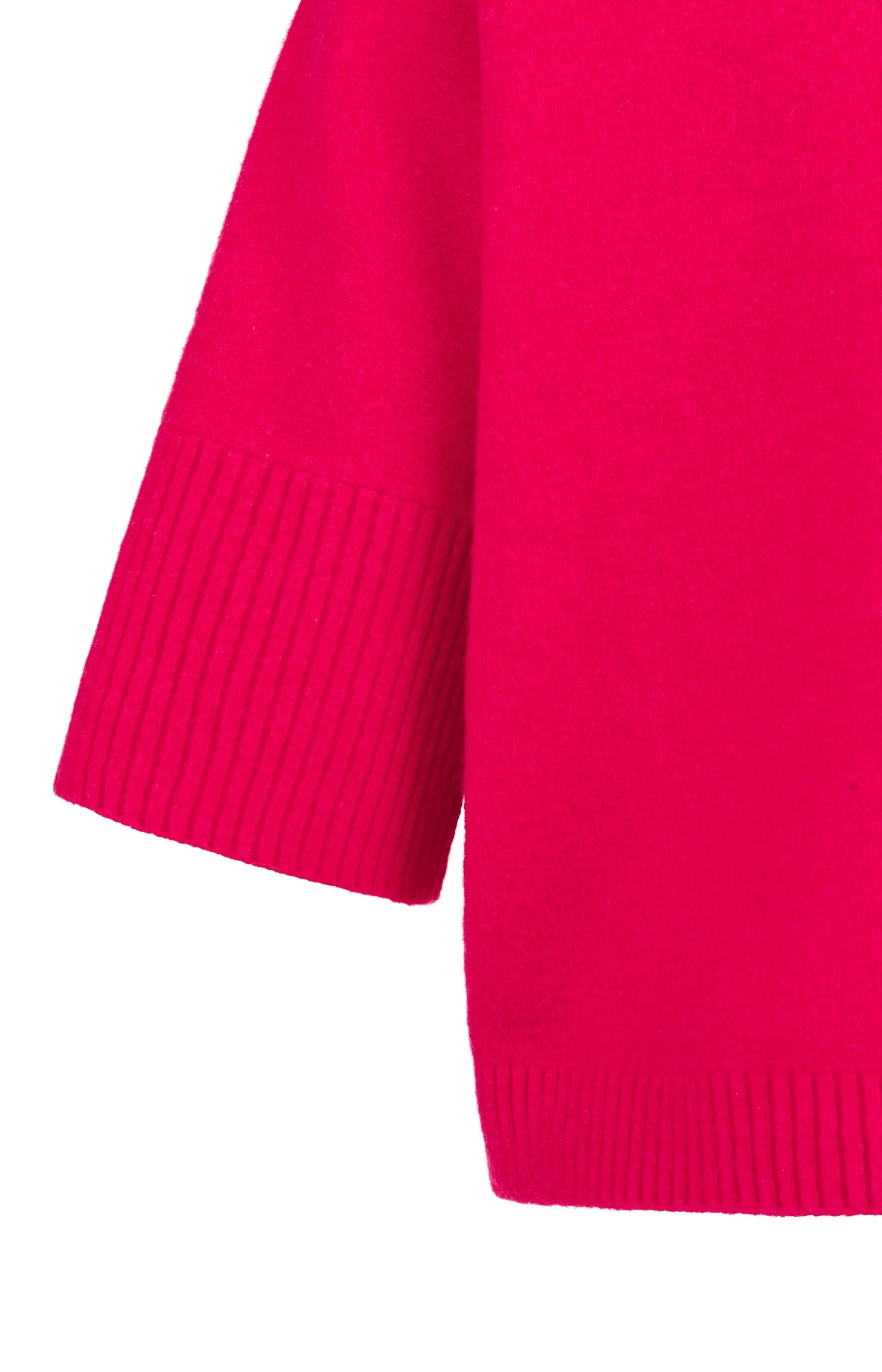 Sweater with ribbed three-quarter sleeves and mock neck - Image 10
