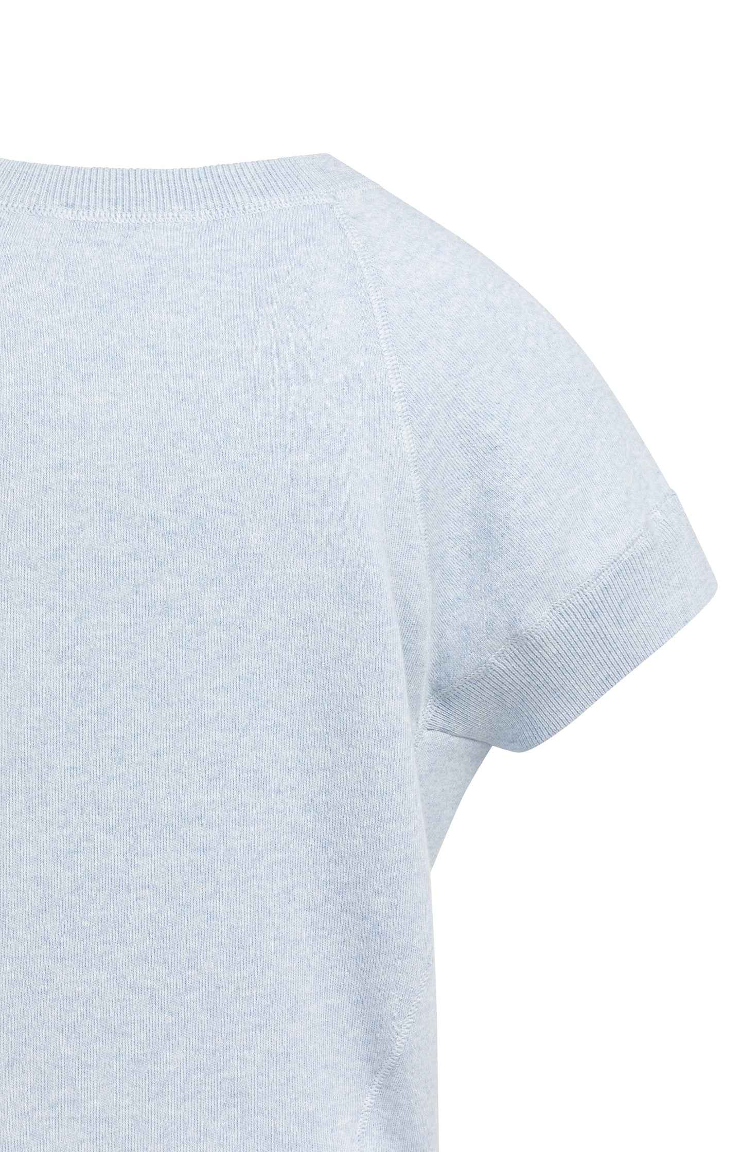 Sweater with short sleeves and stitch details - Image 8