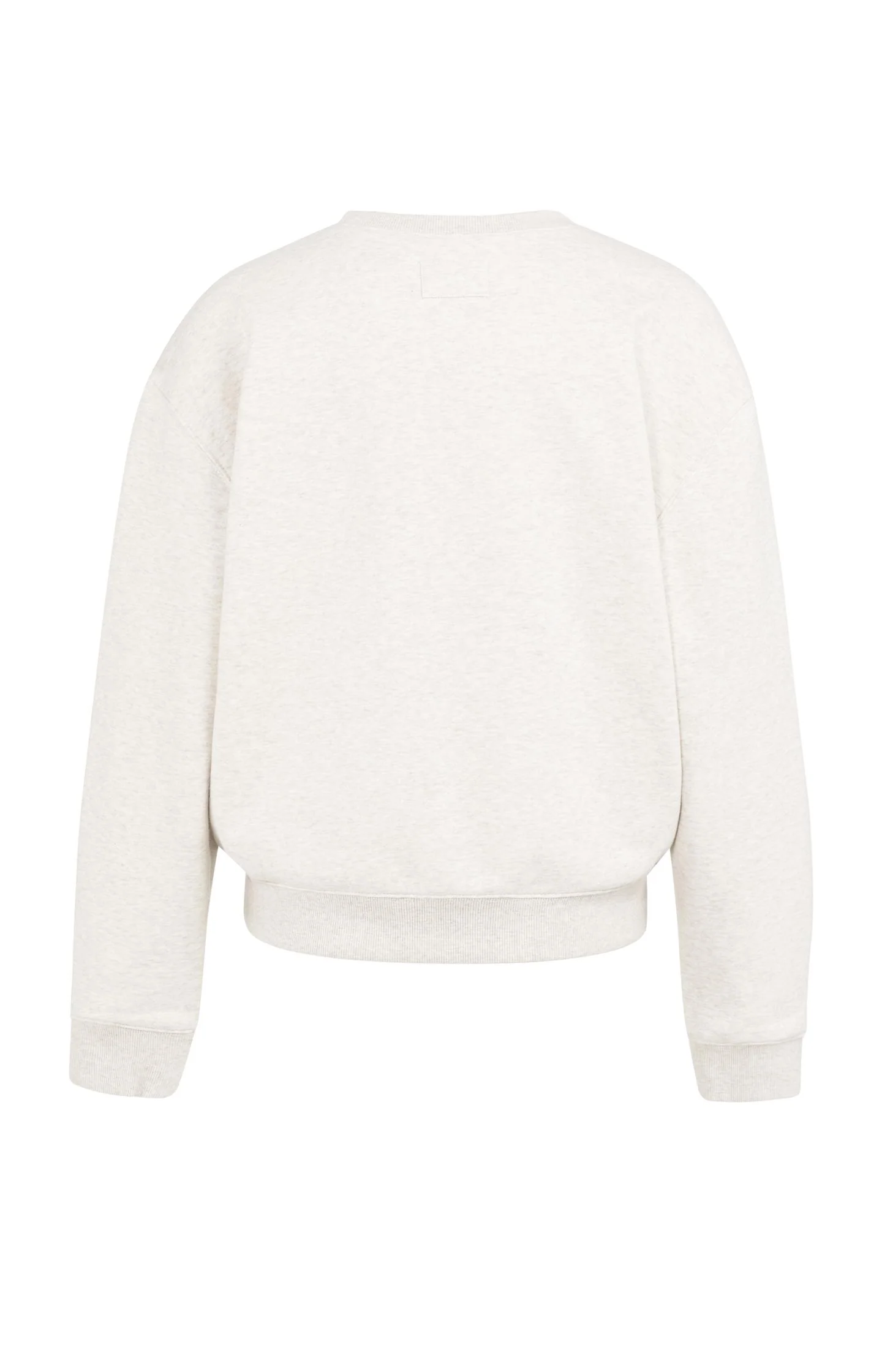 Sweater with stitched-on text and round neckline - Image 7
