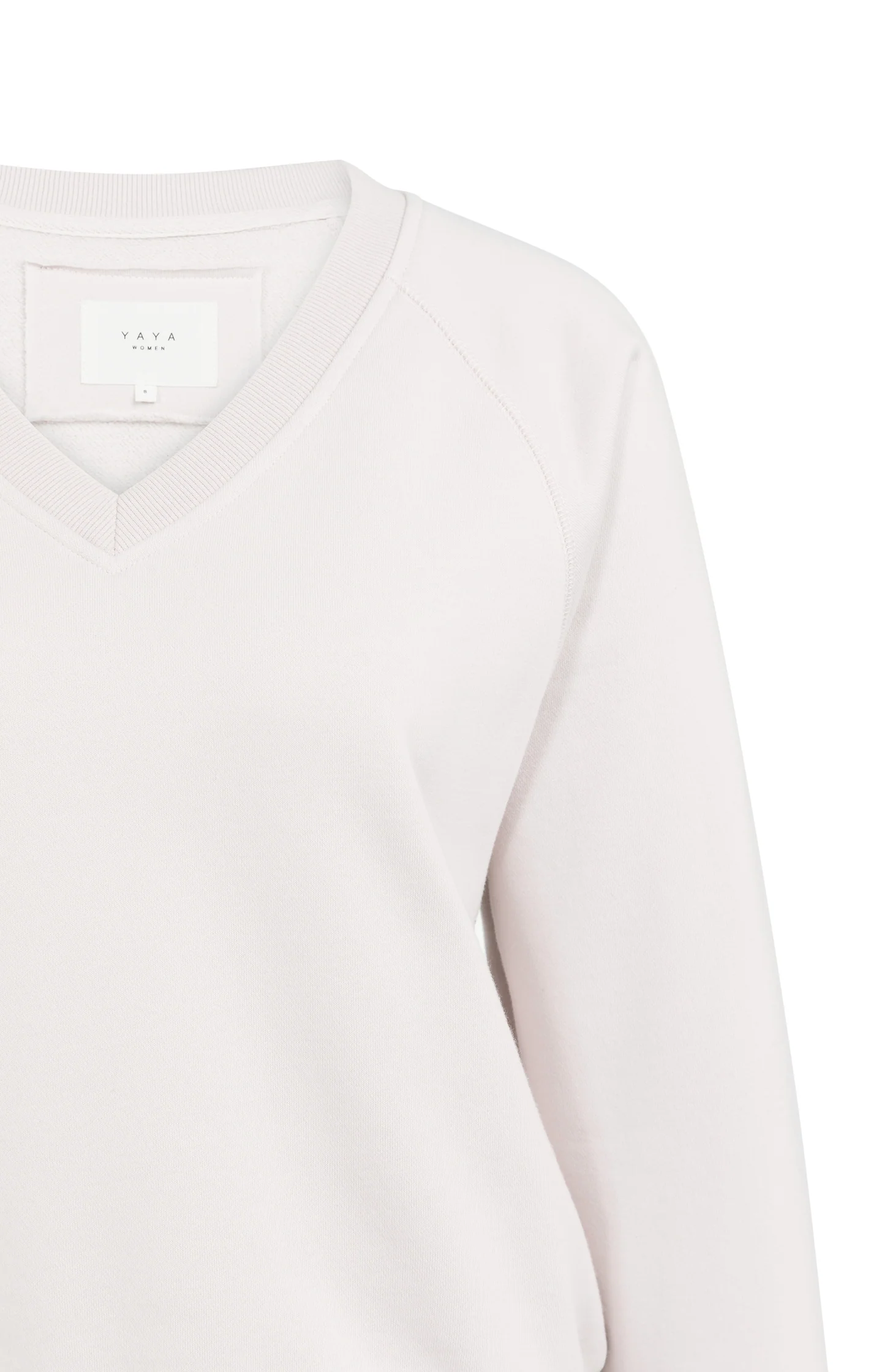 Sweater with V-neck and ribbed trims - Image 7