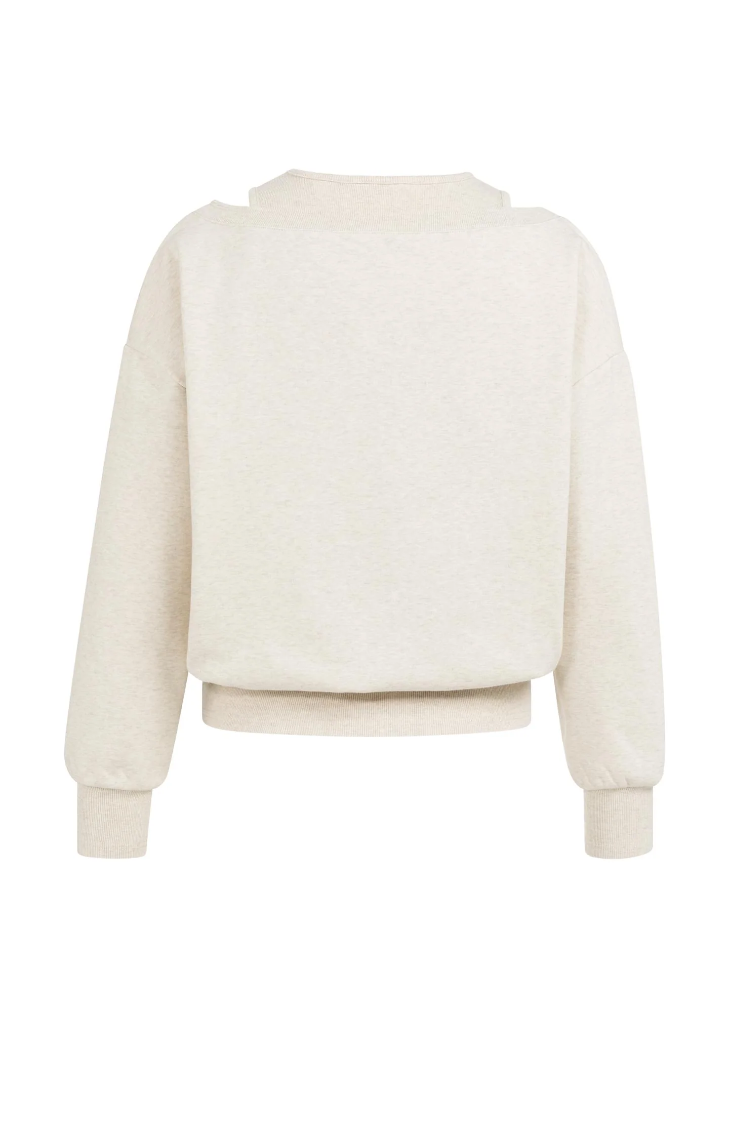 Sweatshirt with layered neckline detail - Image 6