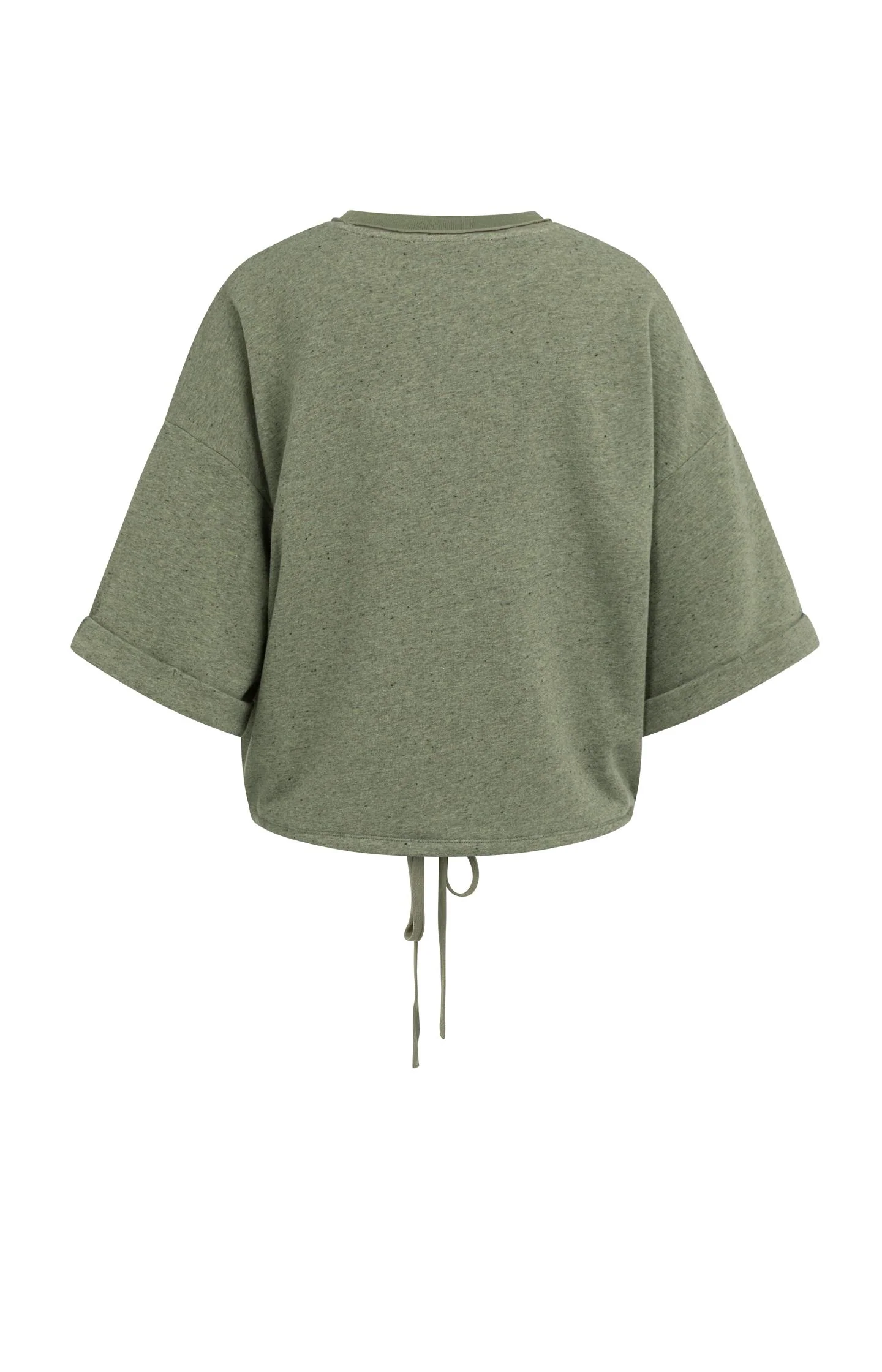 Sweatshirt with rolled cuffs and drawcord - Image 6