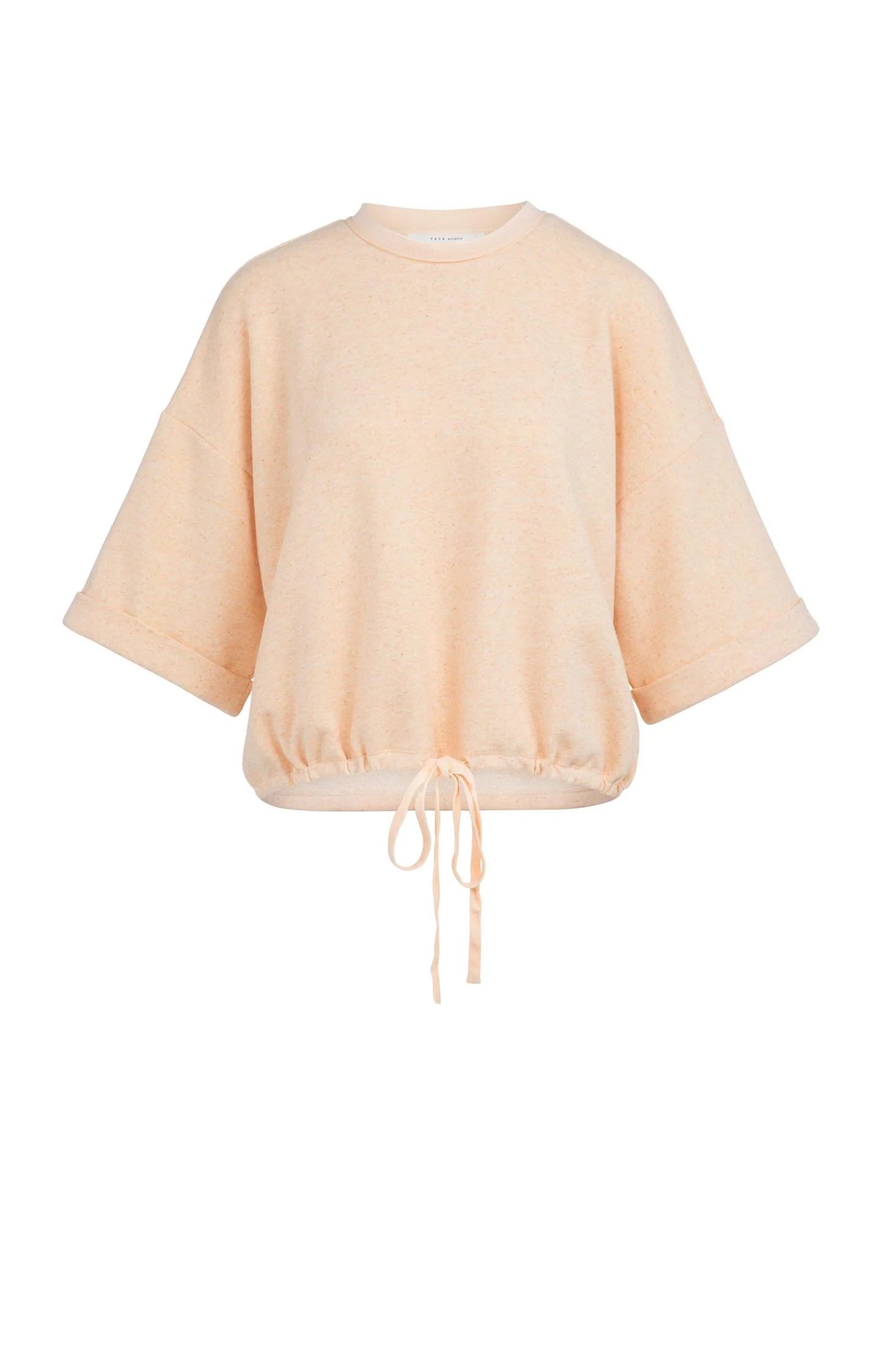 Sweatshirt with rolled cuffs and drawcord - Image 2