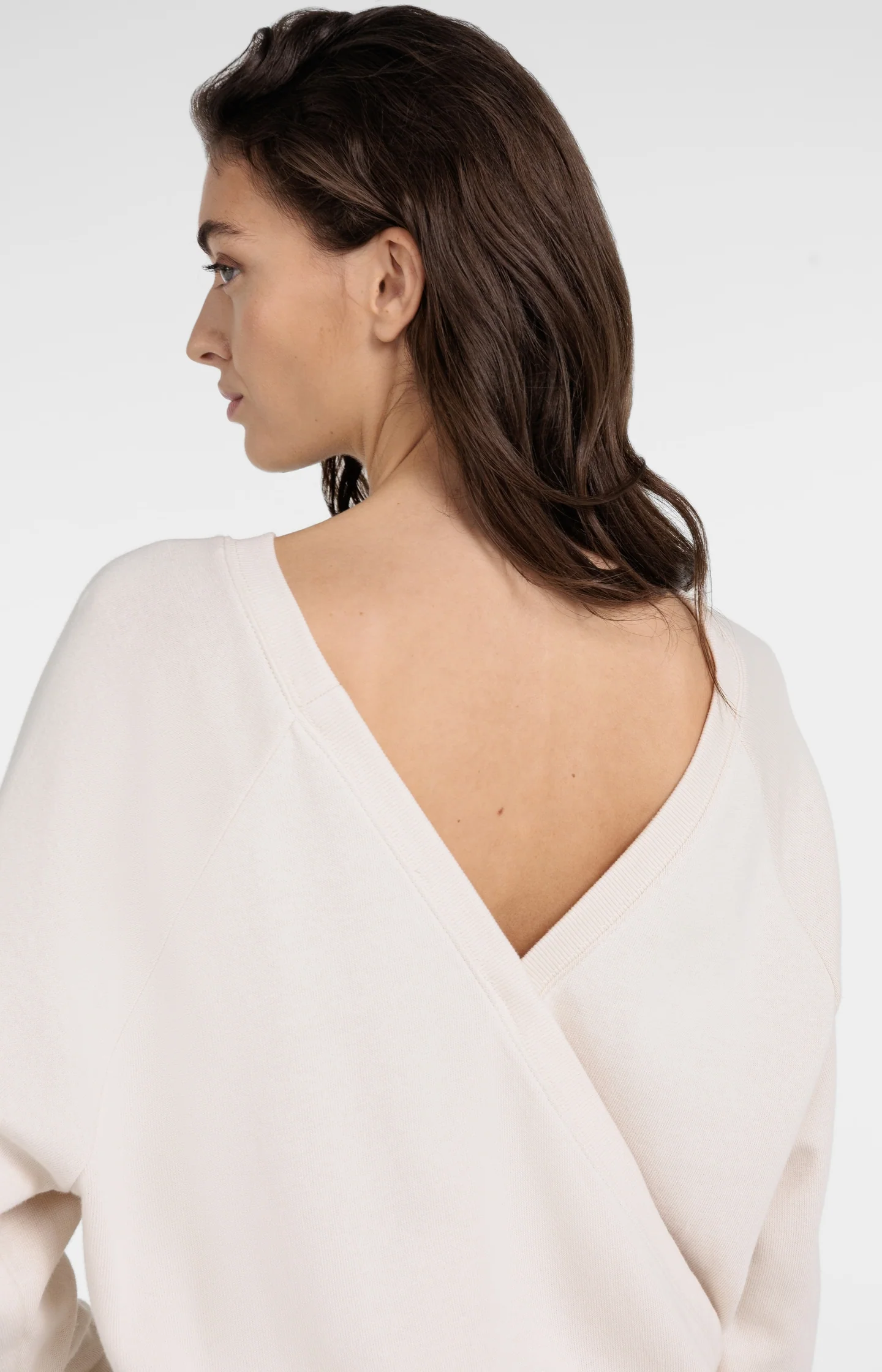 Sweatshirt with wrap detail on the back - Image 6