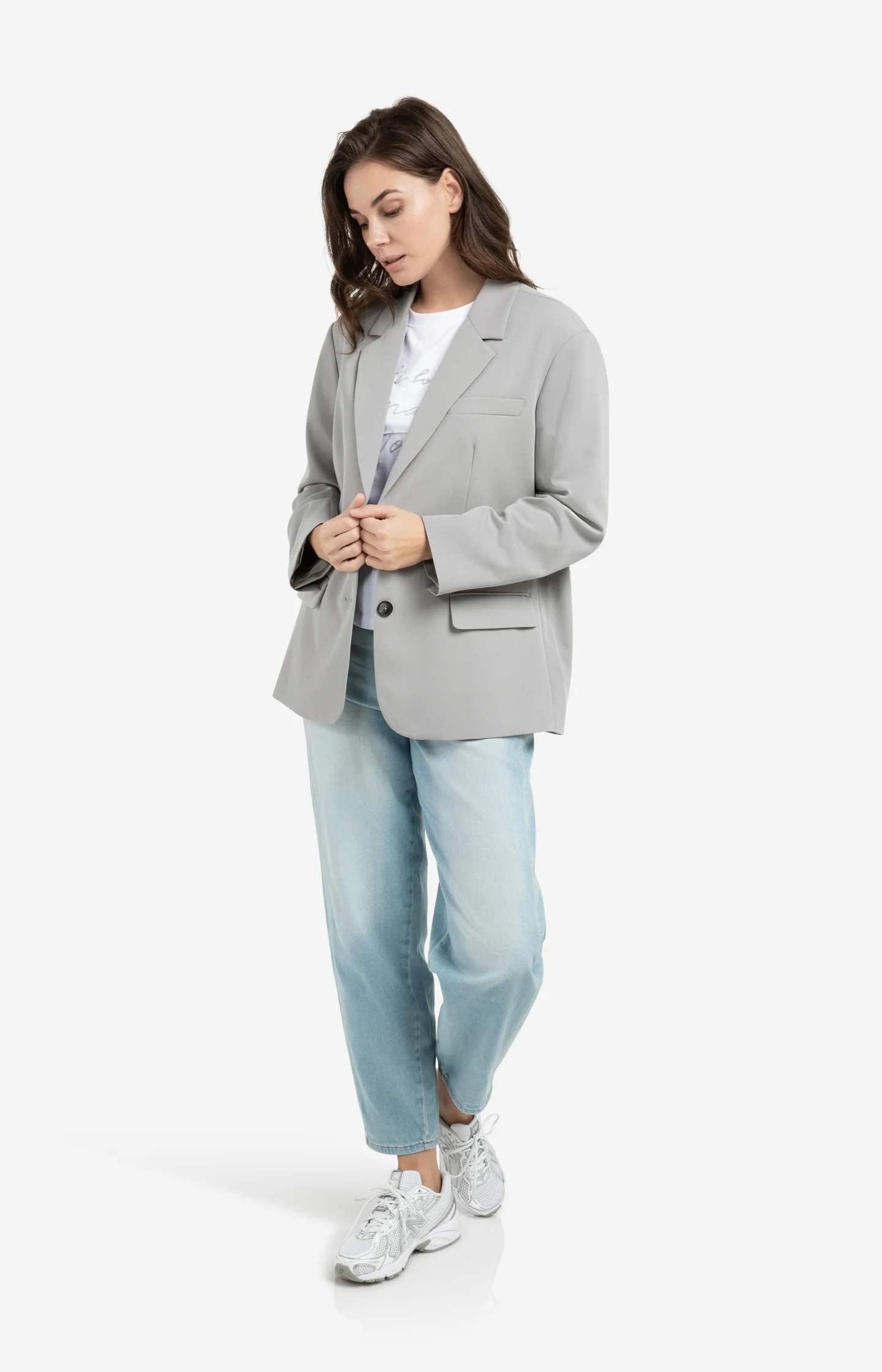 T-shirt with soft flock print and wide sleeves - Image 5