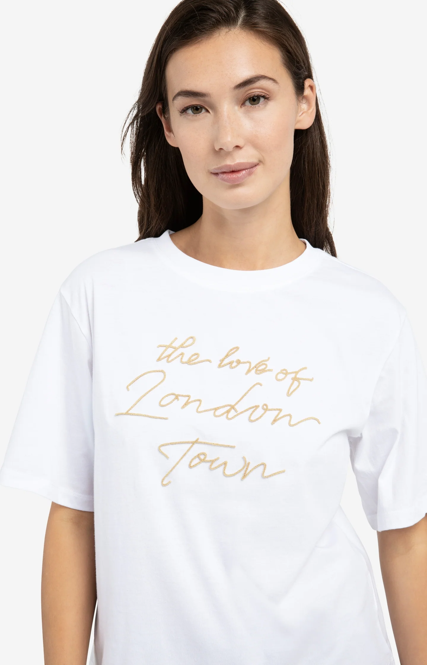 T-shirt with soft flock print and wide sleeves - Image 4