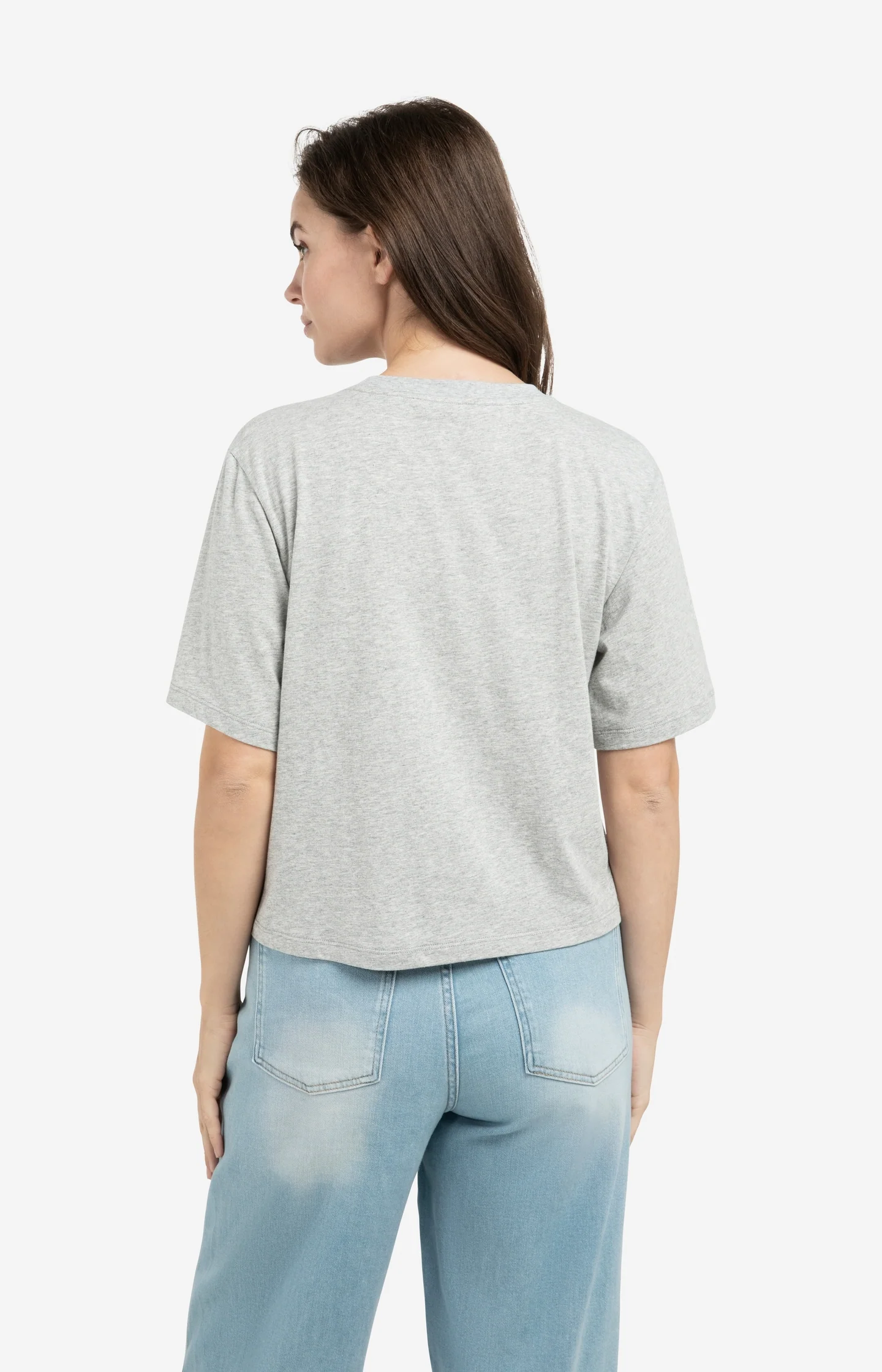 T-shirt with soft flock print and wide sleeves - Image 4