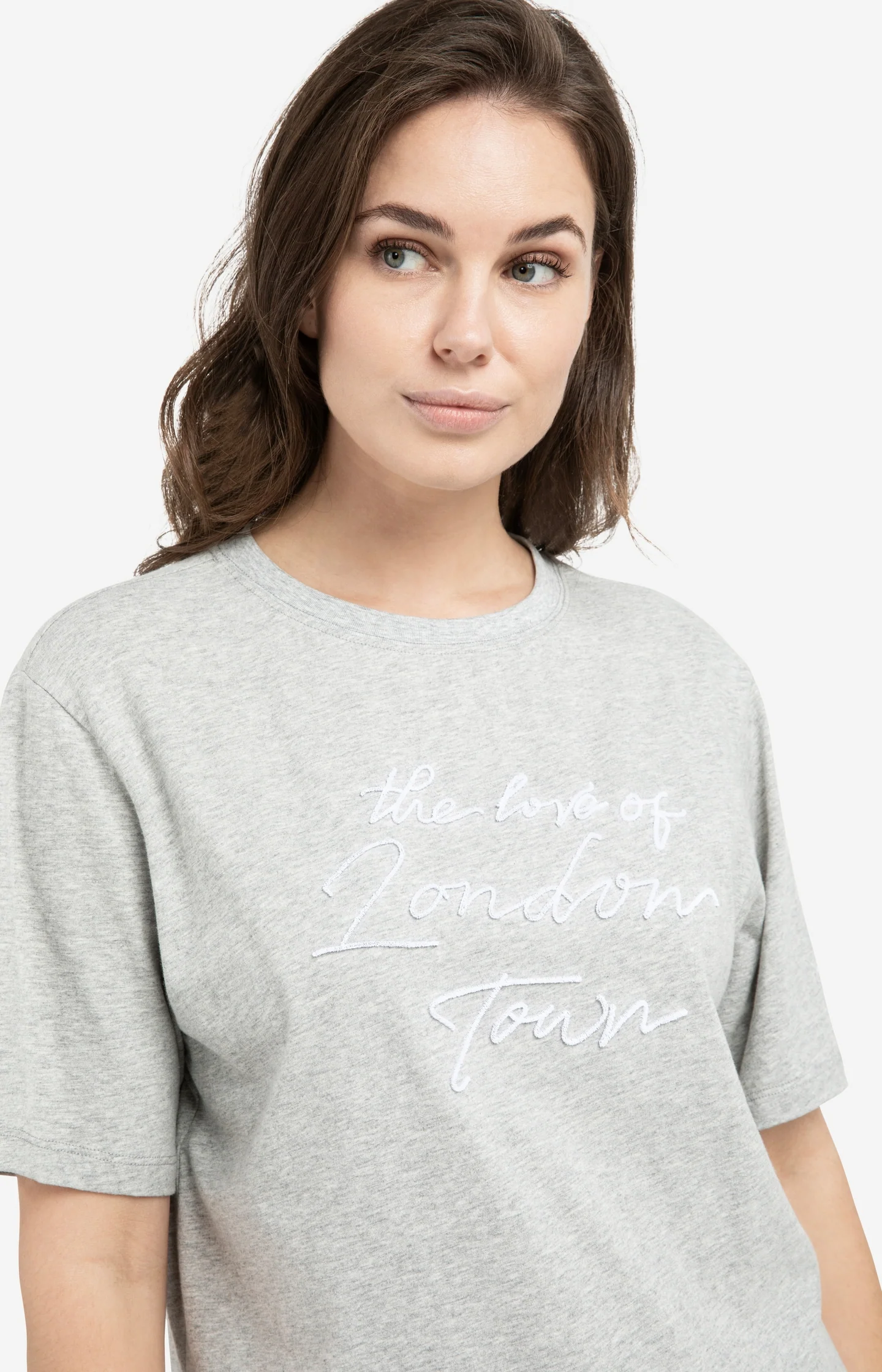 T-shirt with soft flock print and wide sleeves - Image 5