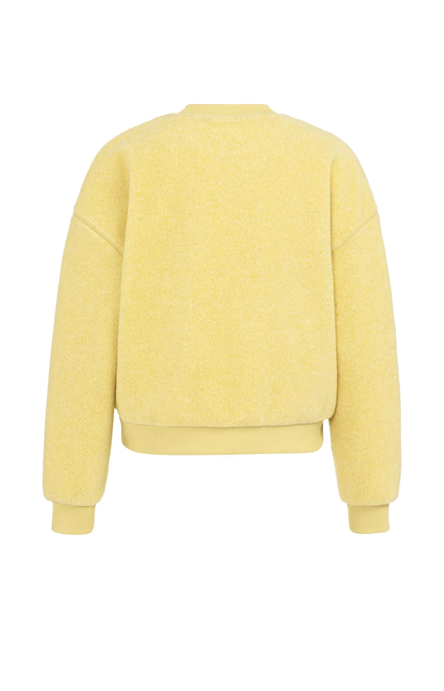 Teddy sweater with ribbed trims and round neckline - Image 7