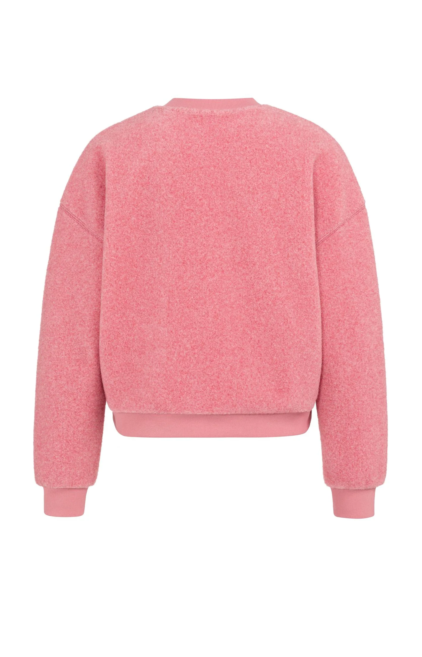 Teddy sweater with ribbed trims and round neckline - Image 8