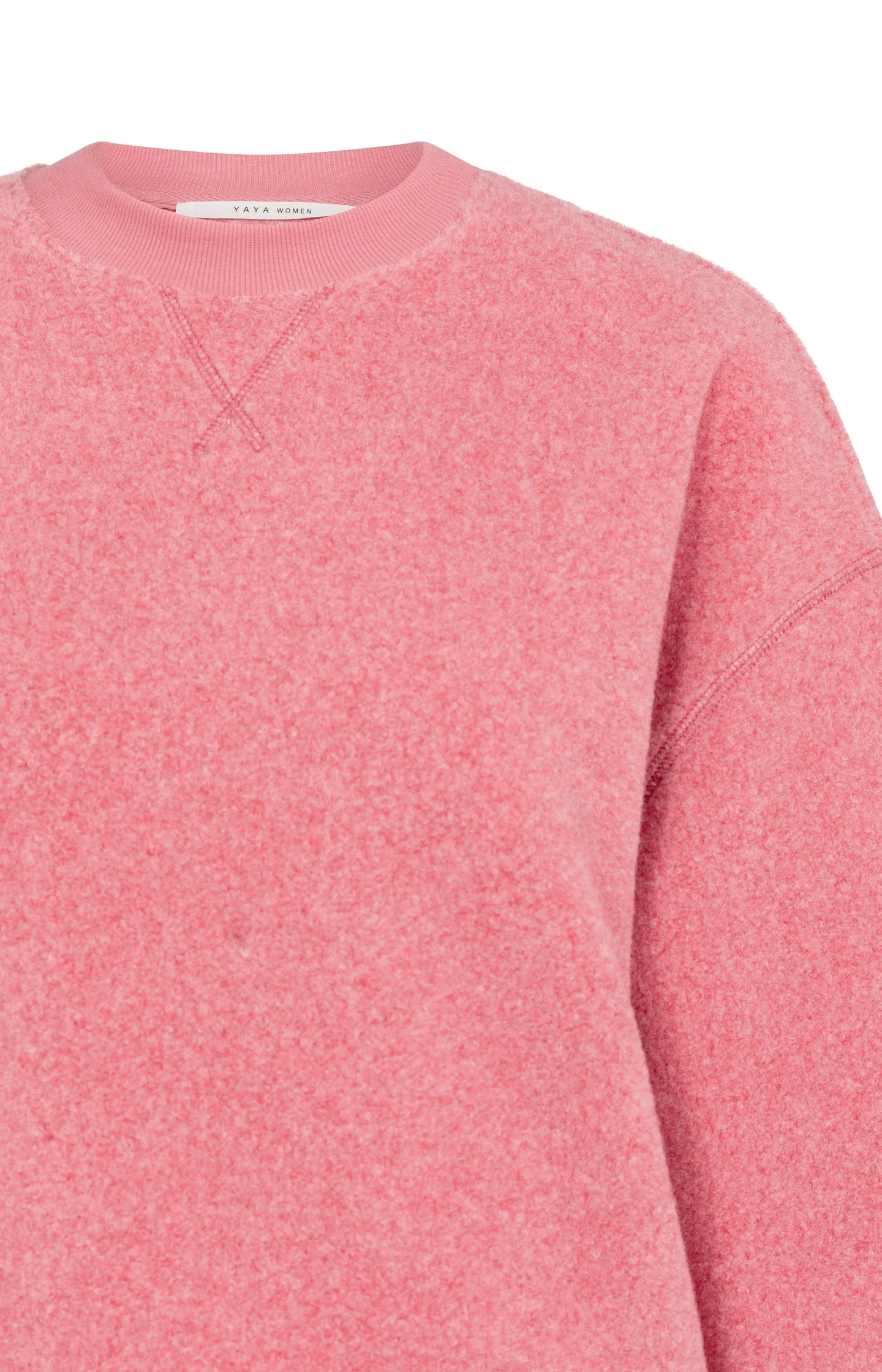 Teddy sweater with ribbed trims and round neckline - Image 9