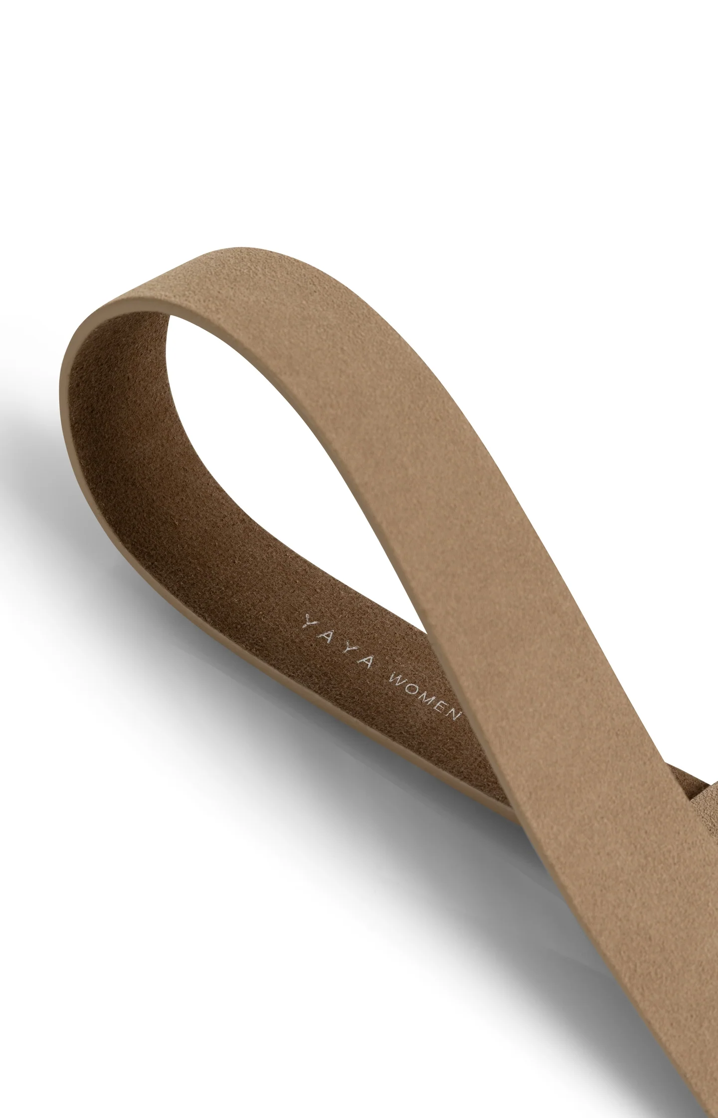 Thin suede belt with metal buckle - Image 3