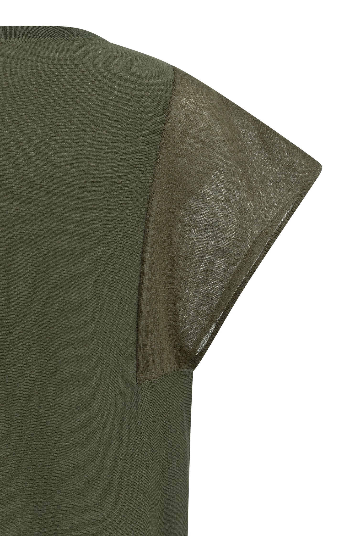 Top with sheer short sleeves and crew neck - Image 8