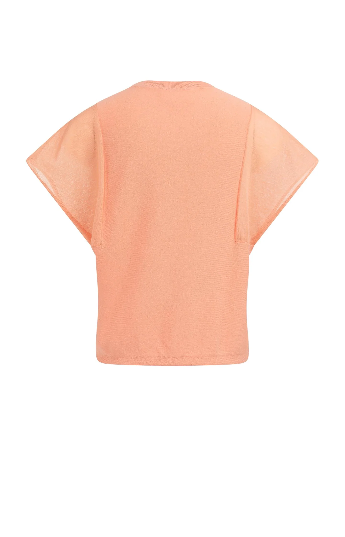 Top with sheer short sleeves and crew neck - Image 6