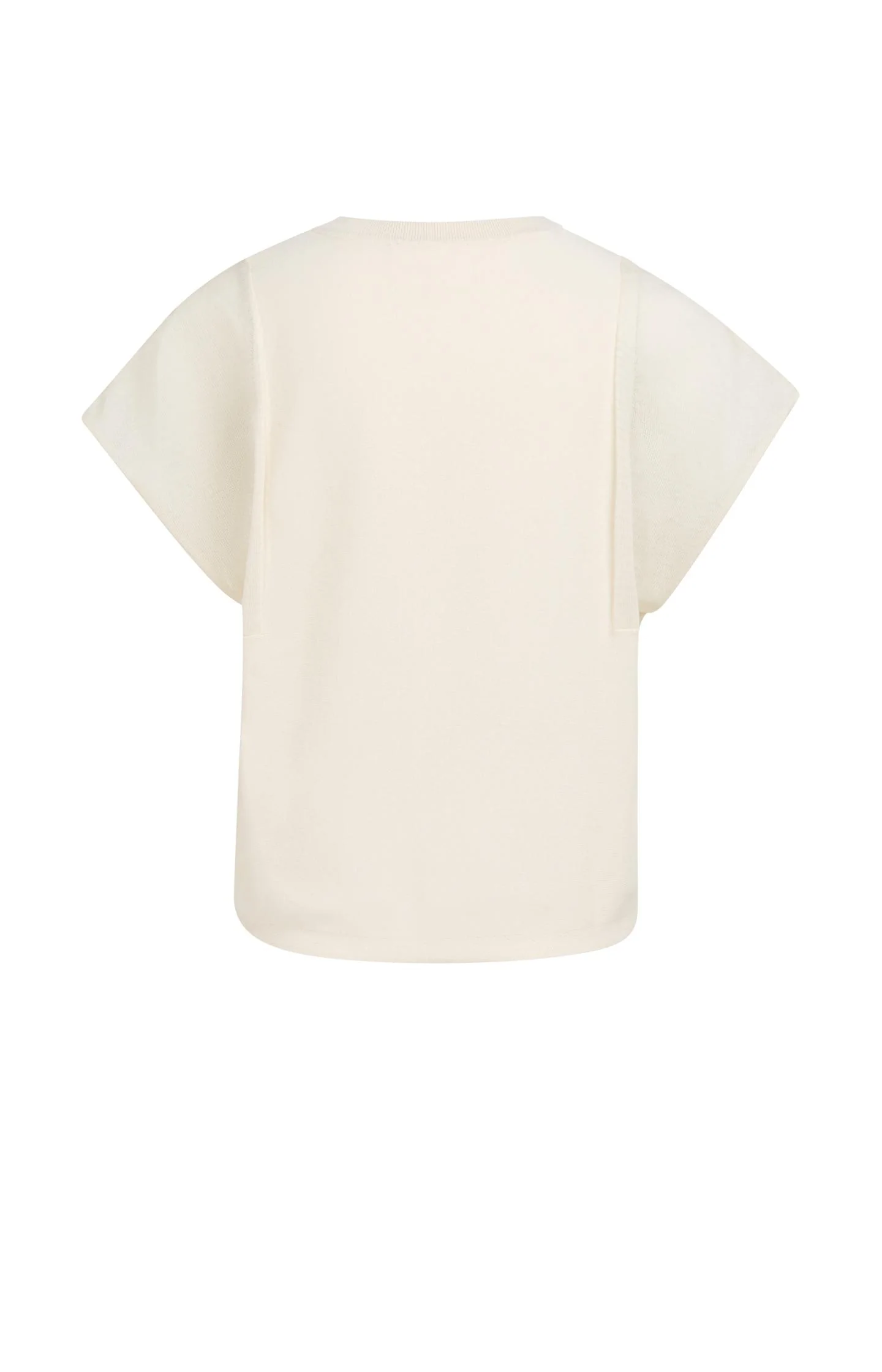Top with sheer short sleeves and crew neck - Image 6