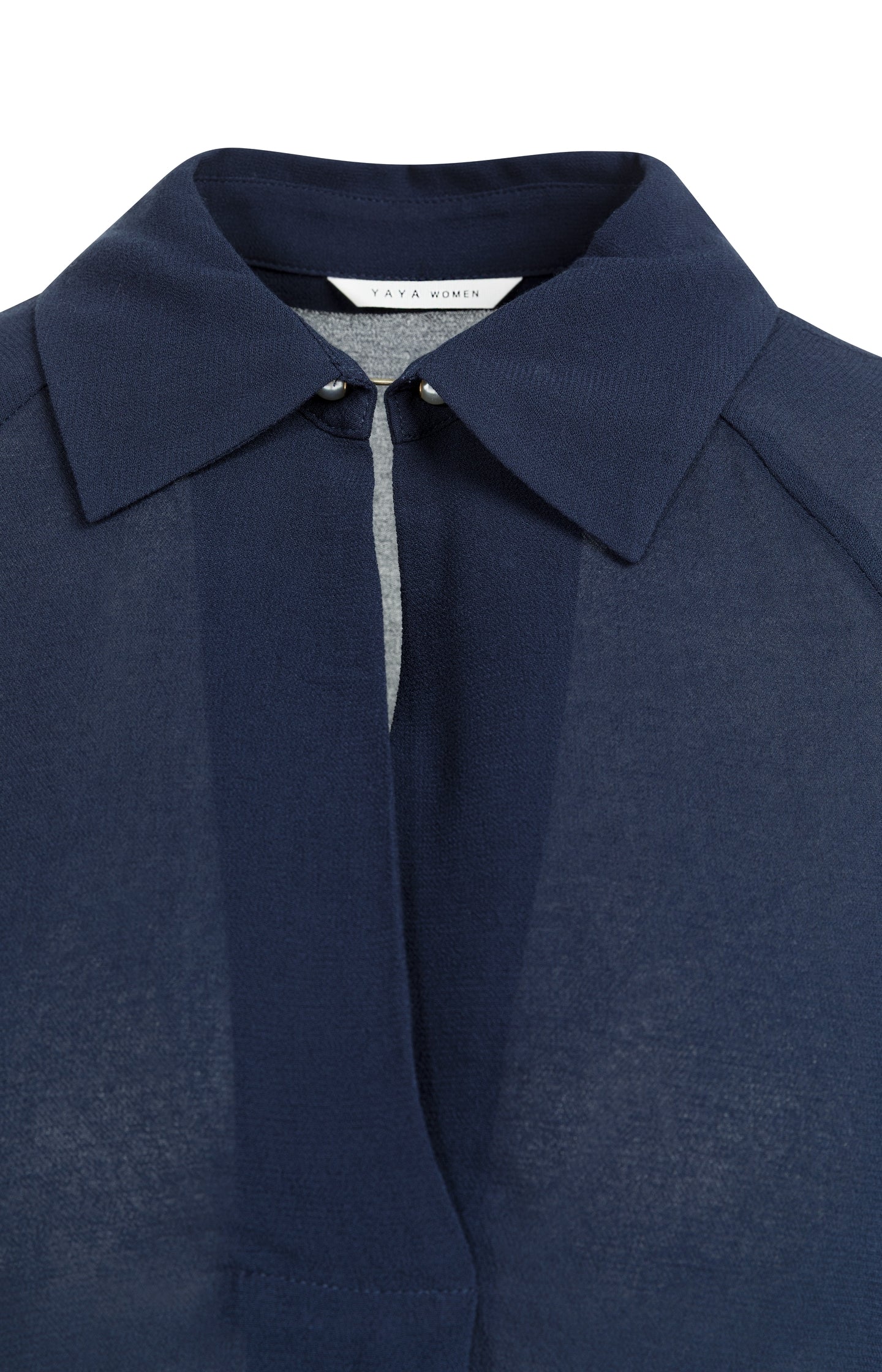 Top with short raglan sleeves and pearl detail - Image 6