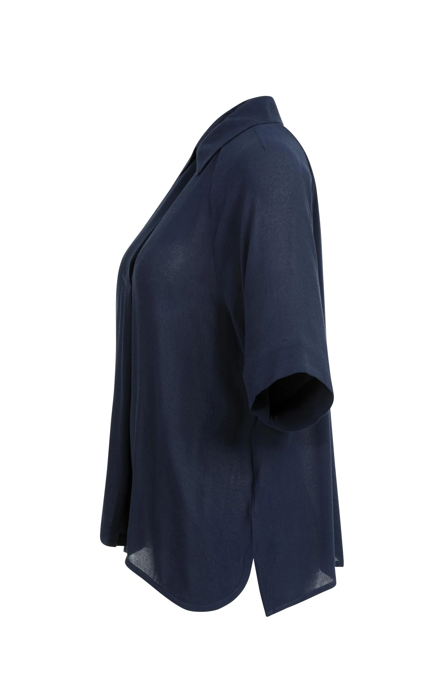 Top with short raglan sleeves and pearl detail - Image 7