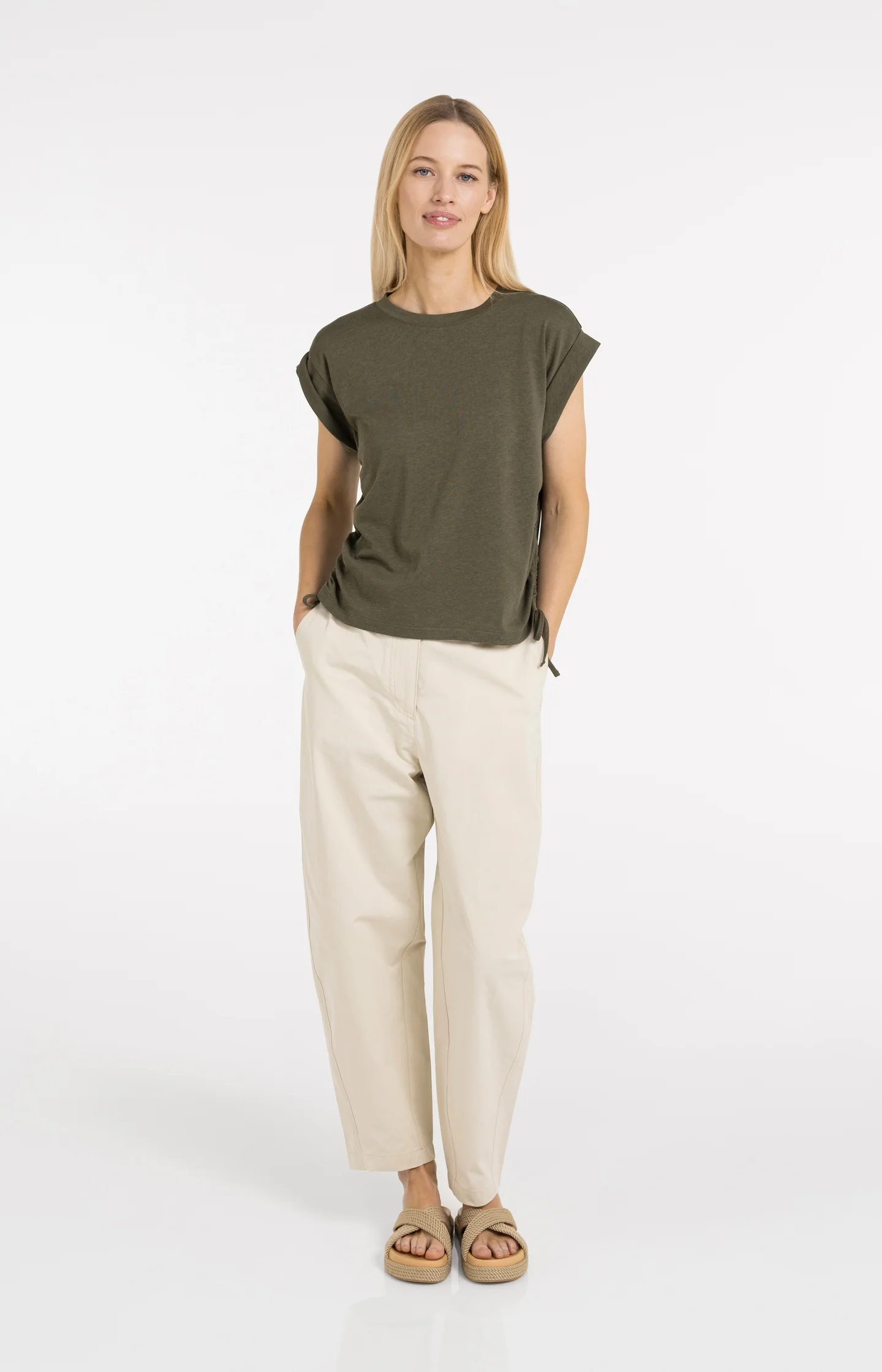 Top with short sleeves and adjustable cords - Image 6