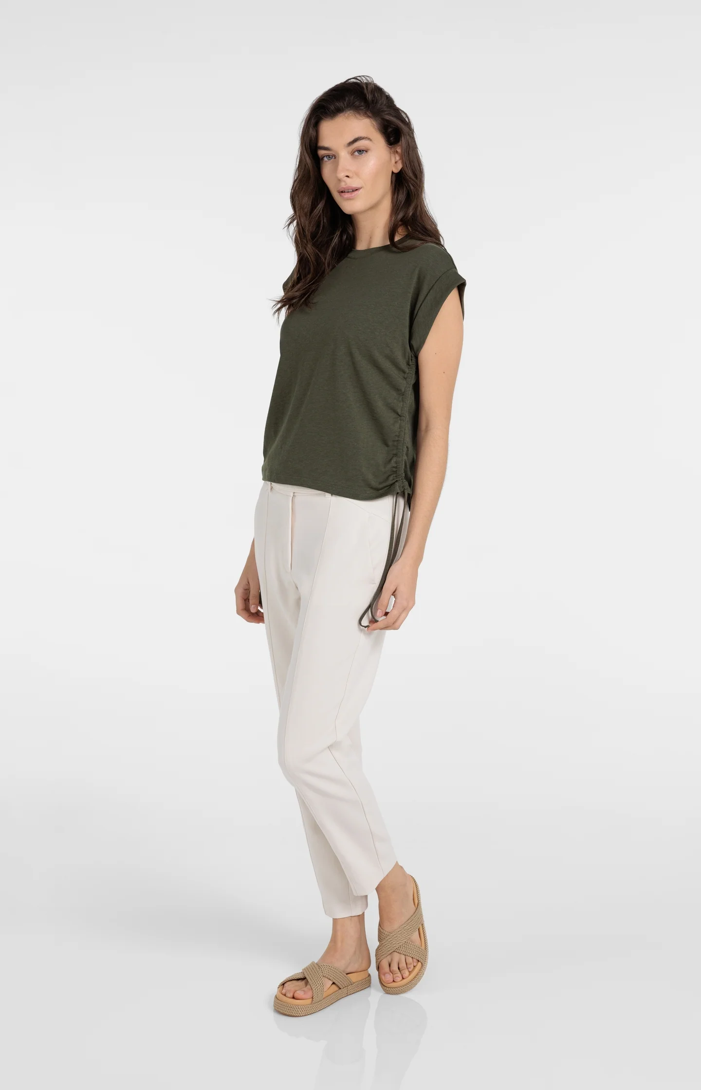 Top with short sleeves and adjustable cords - Image 7