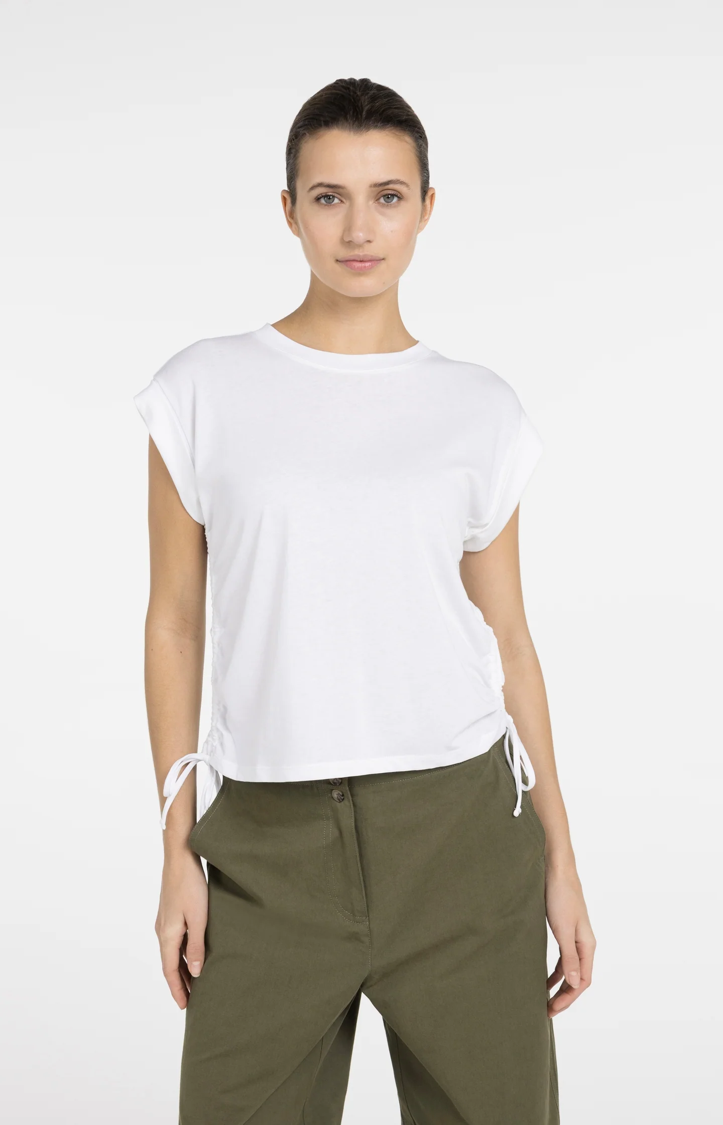 Top with short sleeves and adjustable cords - Image 3