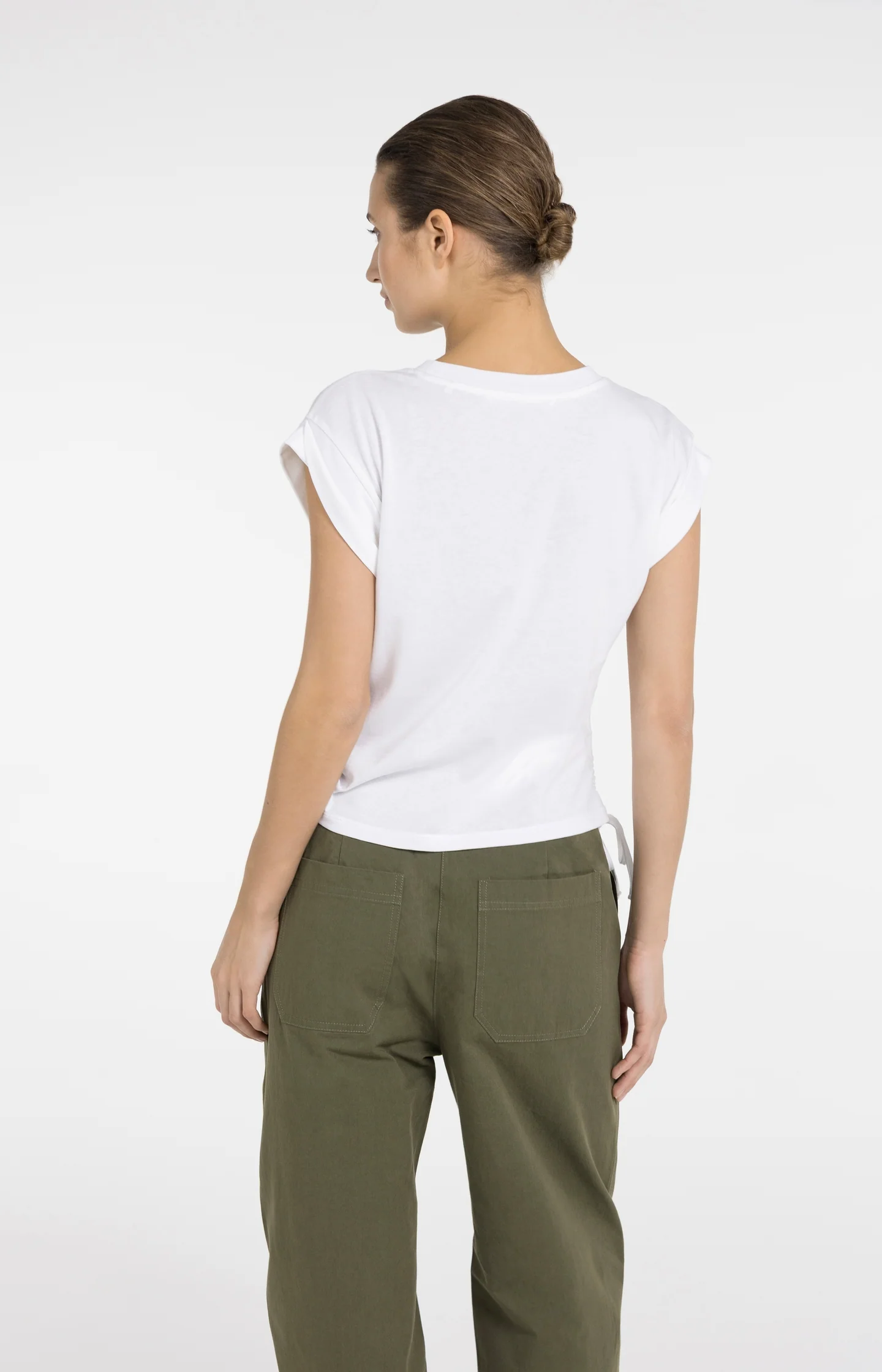 Top with short sleeves and adjustable cords - Image 4
