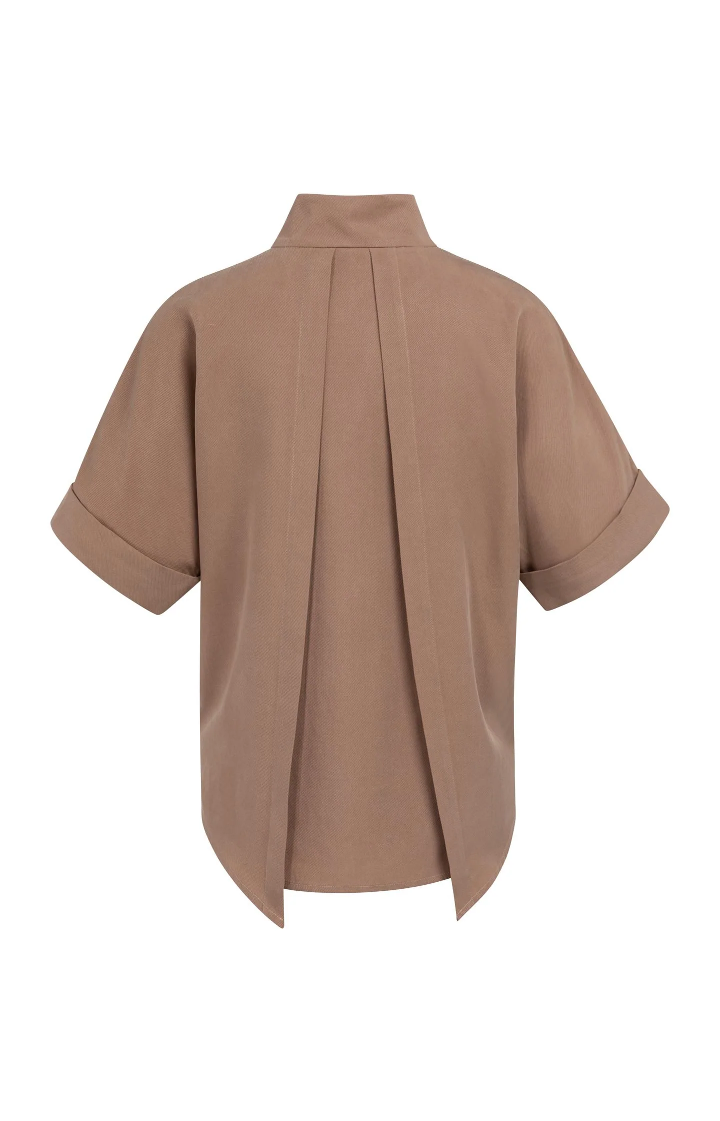 Top with short sleeves and polo collar - Image 6