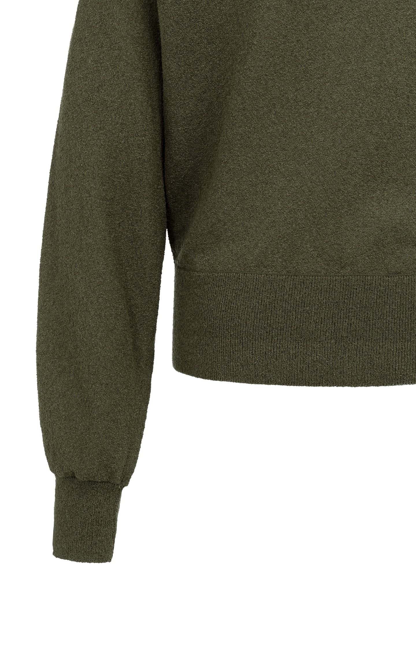 Towel knit sweater with boat neckline - Image 10