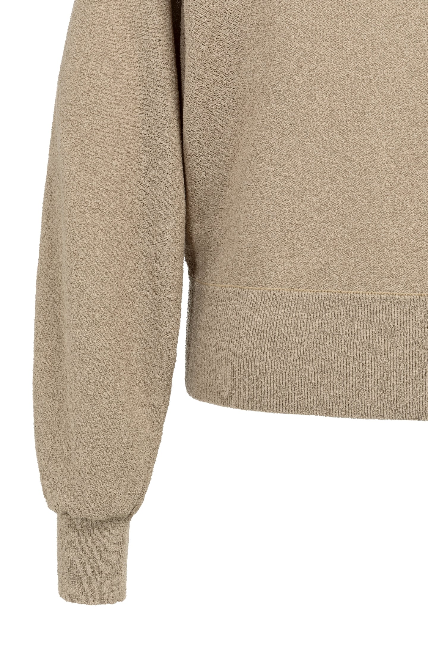 Towel knit sweater with boat neckline - Image 9