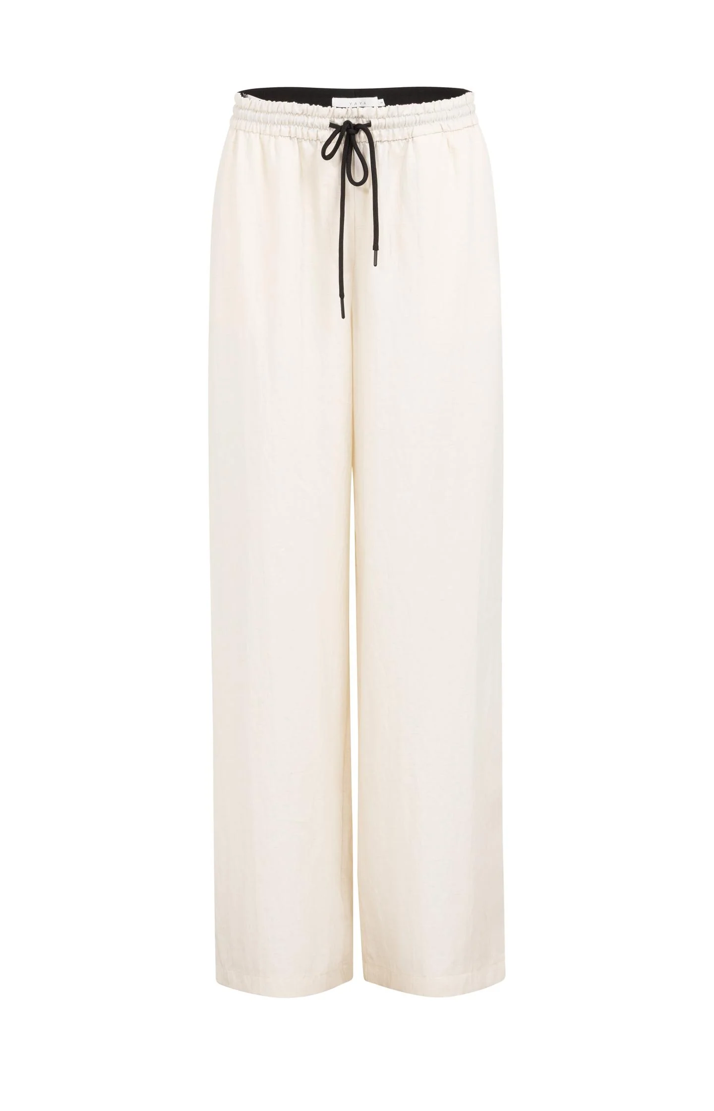 Trousers with wide legs and contrast stitching (L30)