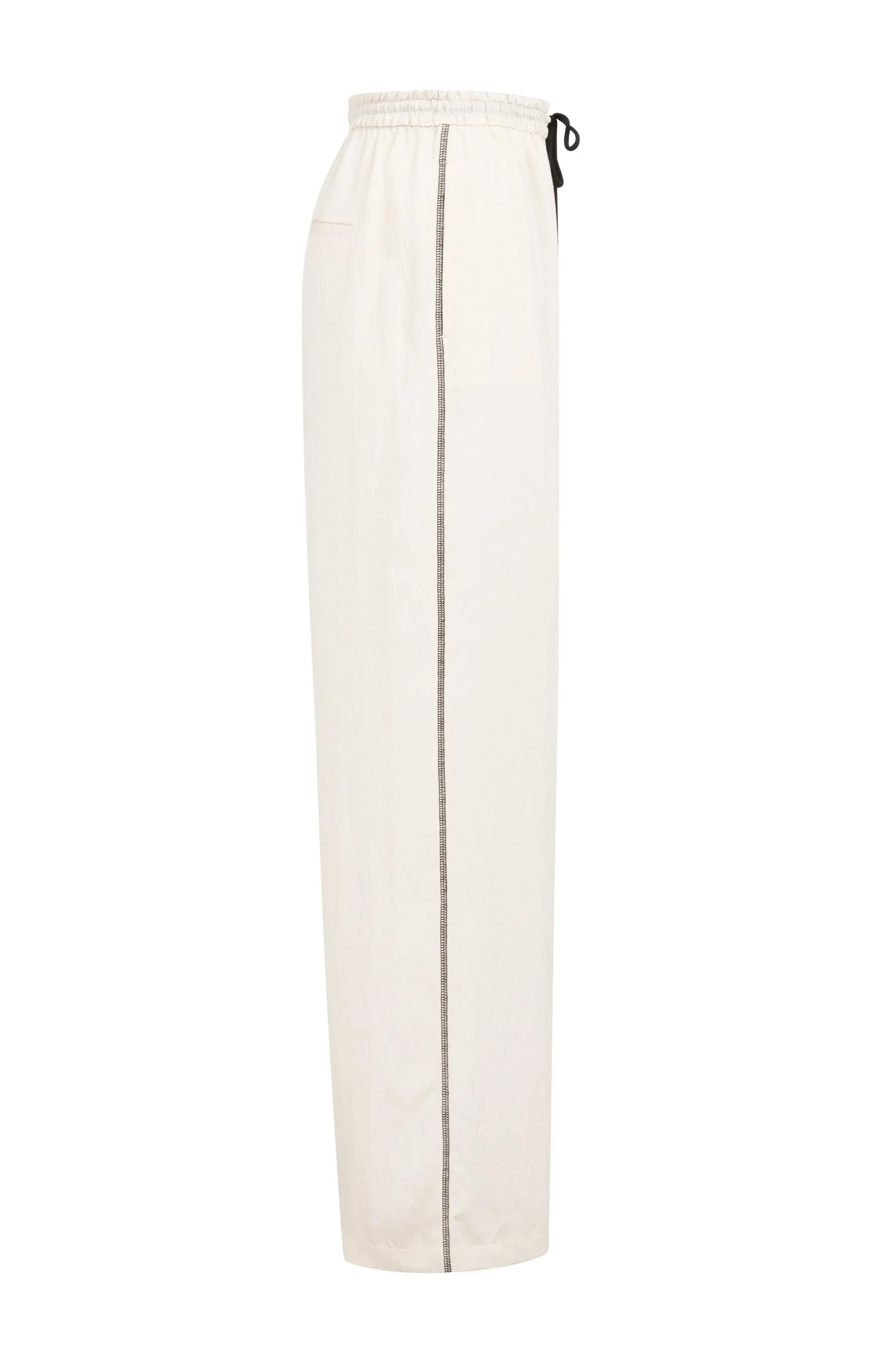 Trousers with wide legs and contrast stitching (L32) - Image 12