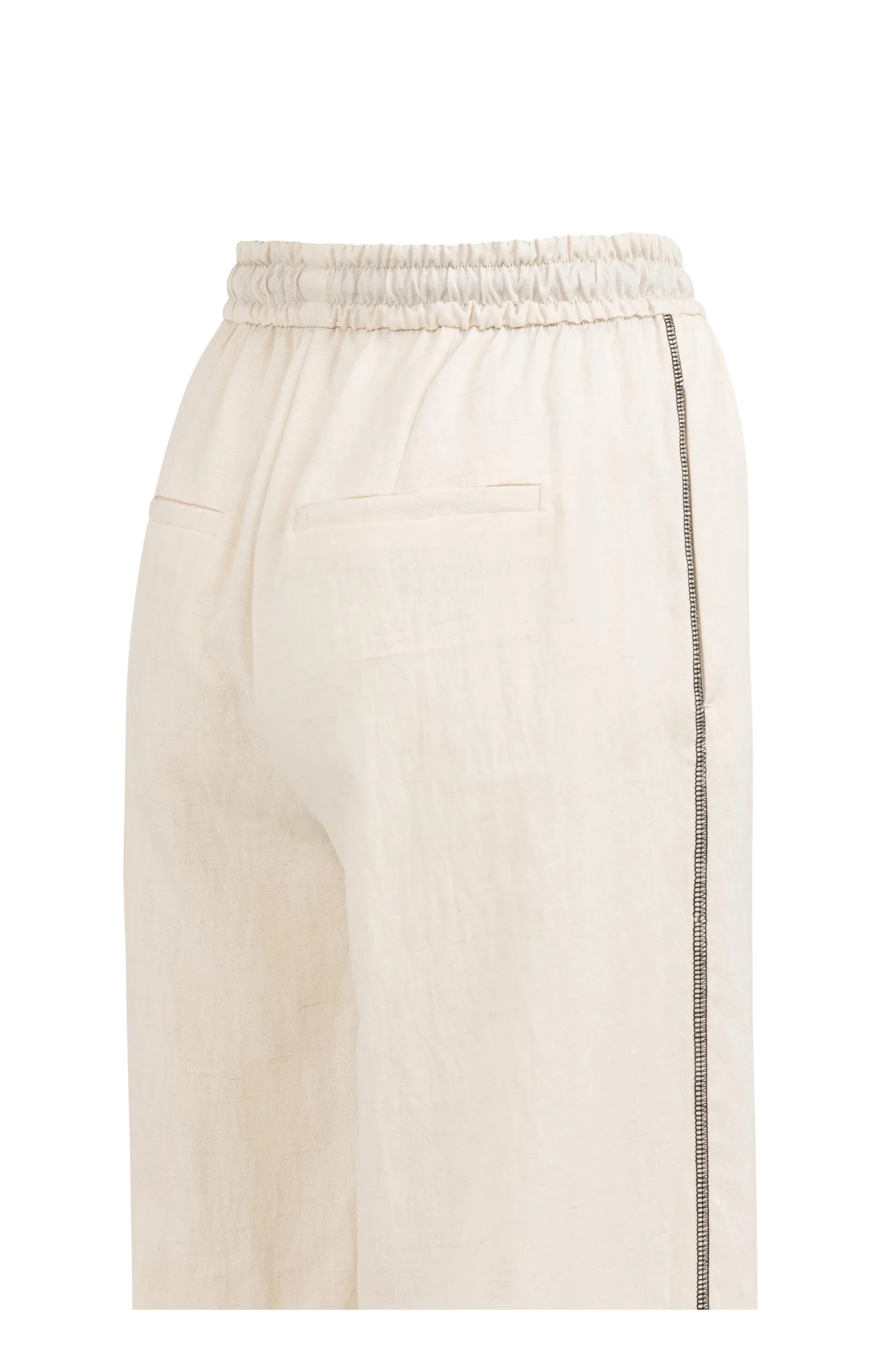 Trousers with wide legs and contrast stitching (L32) - Image 13