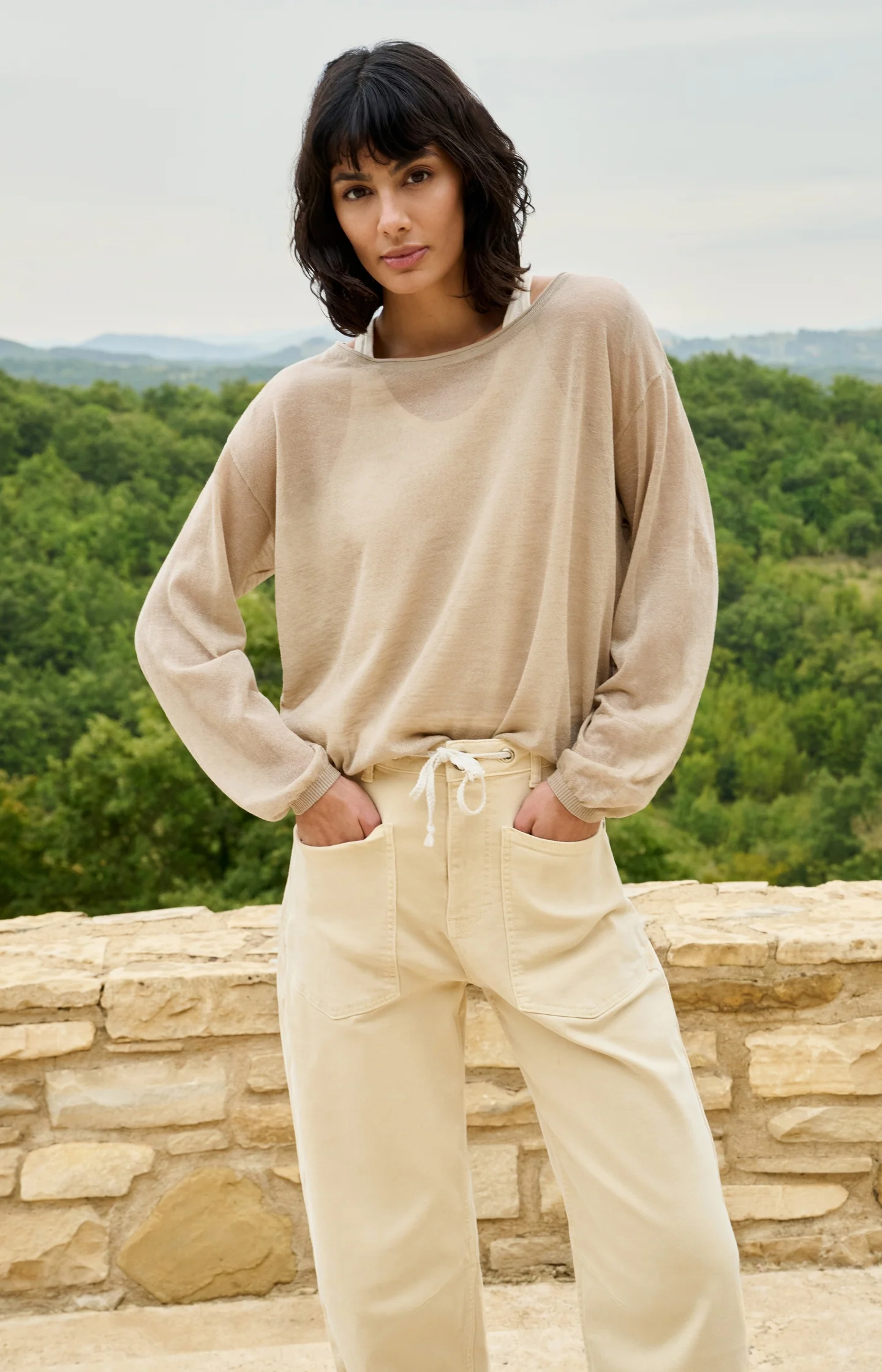 Twinset sweater with matching singlet