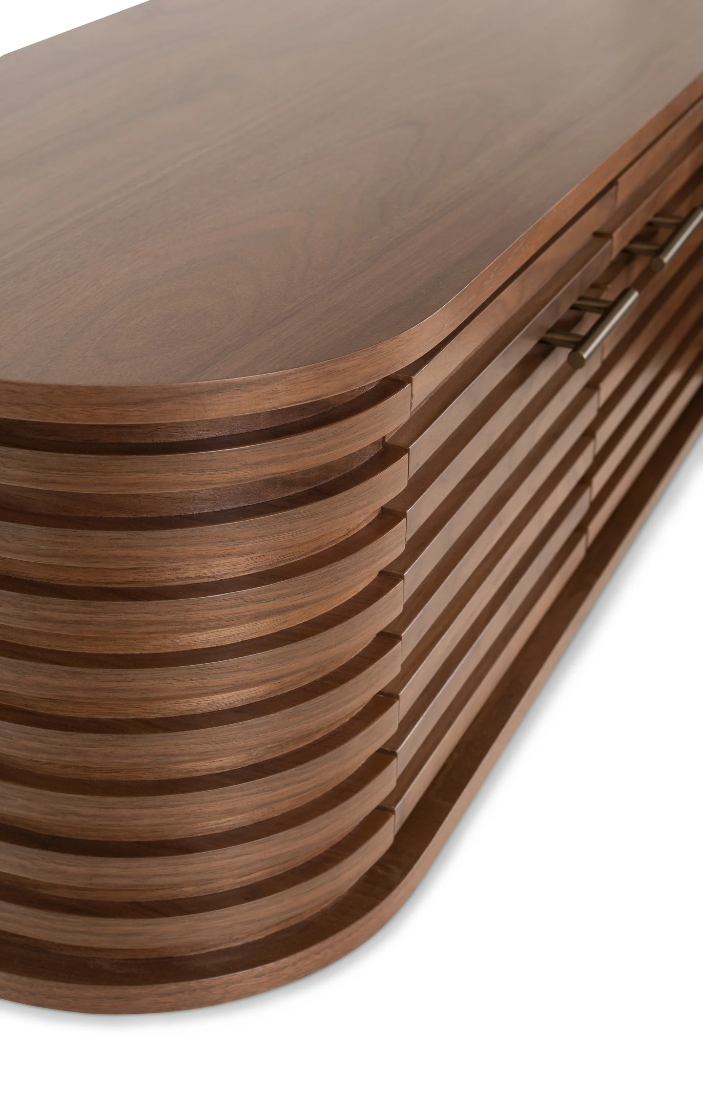 Walnut veneer TV cabinet - Image 4