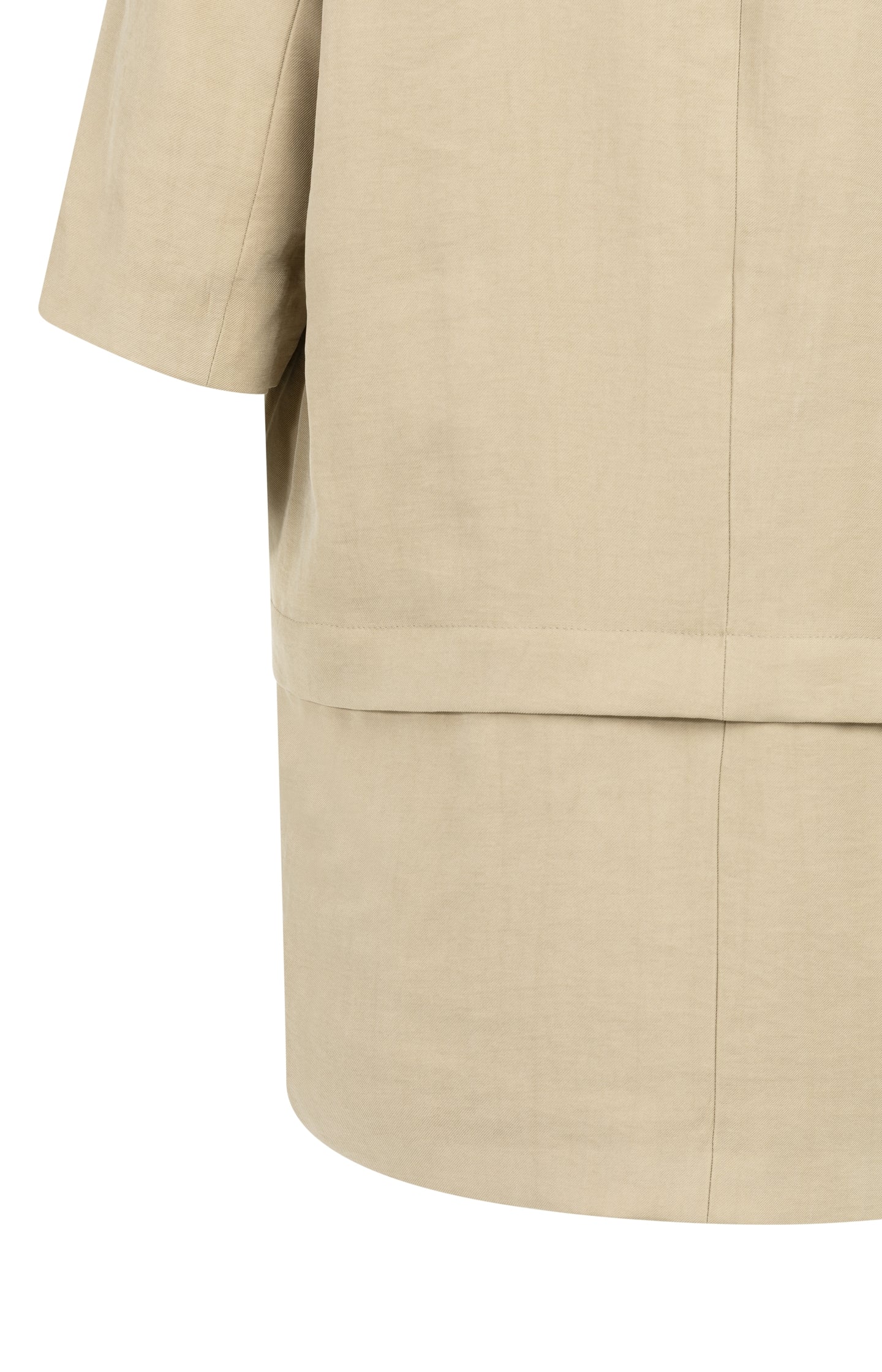 Woven blazer with short sleeves and detachable zip hem - Image 11