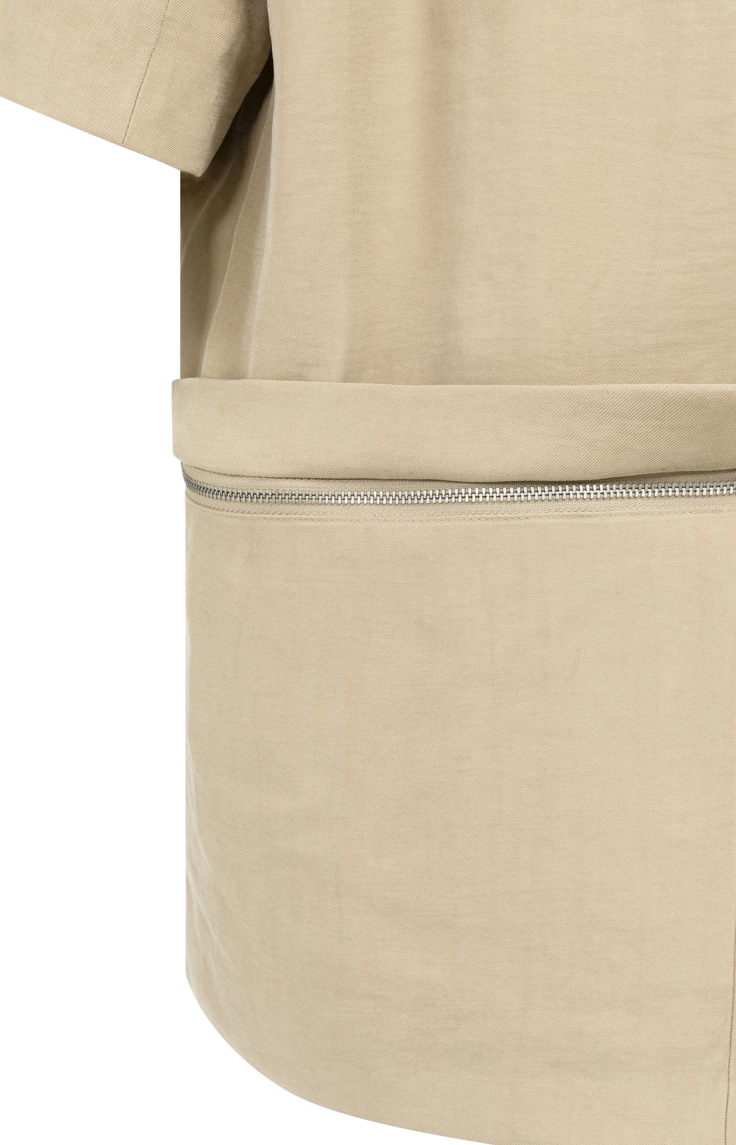 Woven blazer with short sleeves and detachable zip hem - Image 12