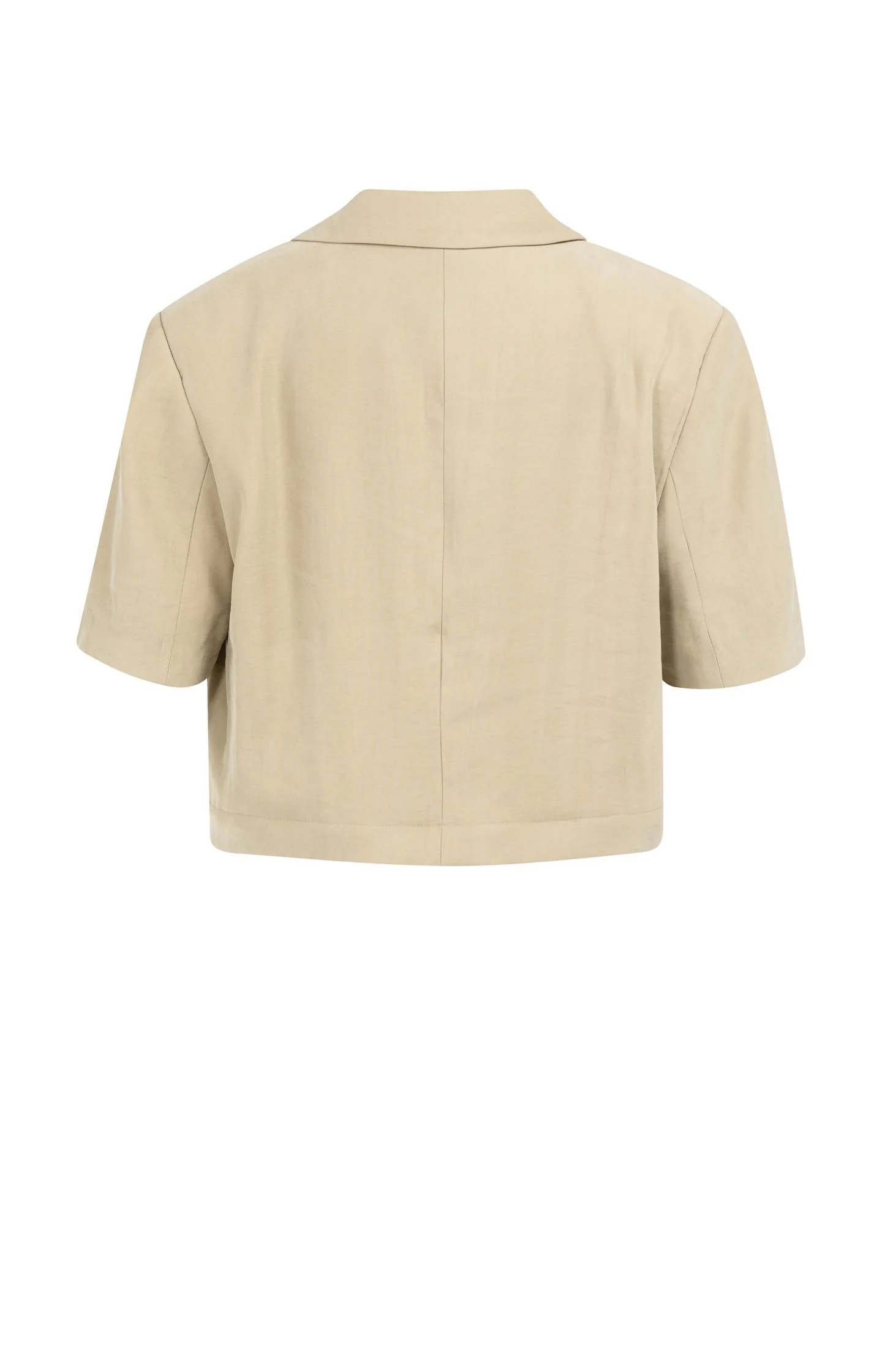 Woven blazer with short sleeves and detachable zip hem - Image 13