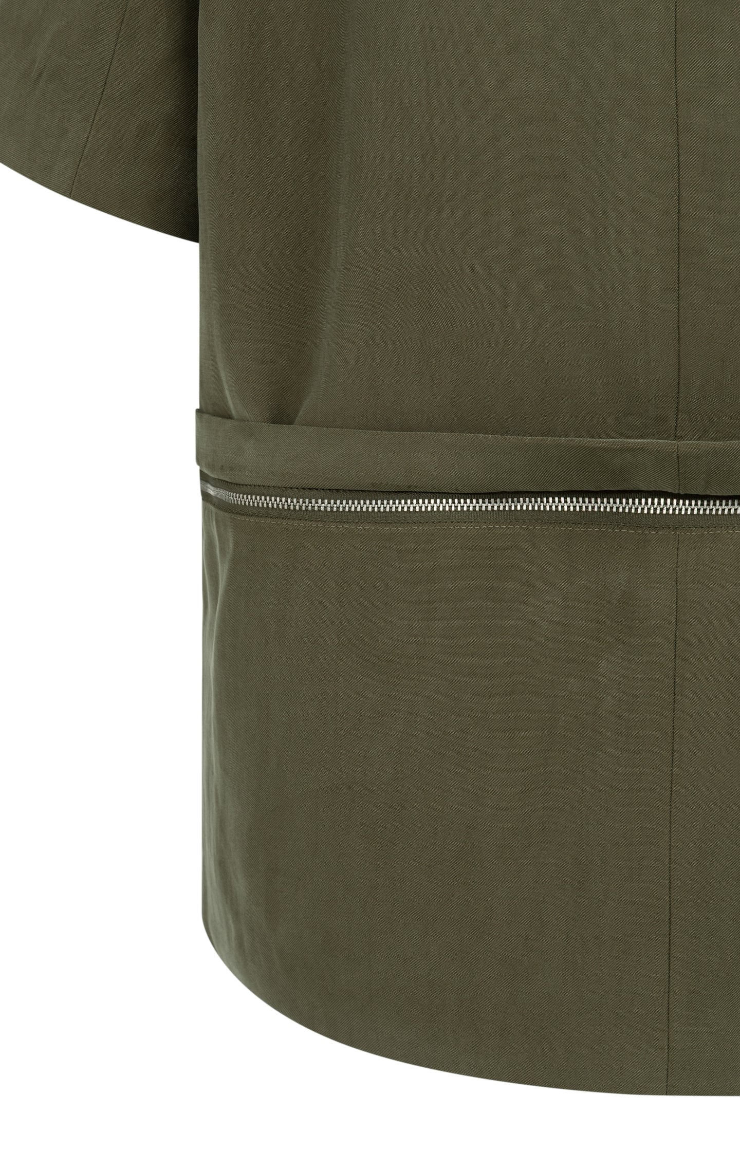 Woven blazer with short sleeves and detachable zip hem - Image 14