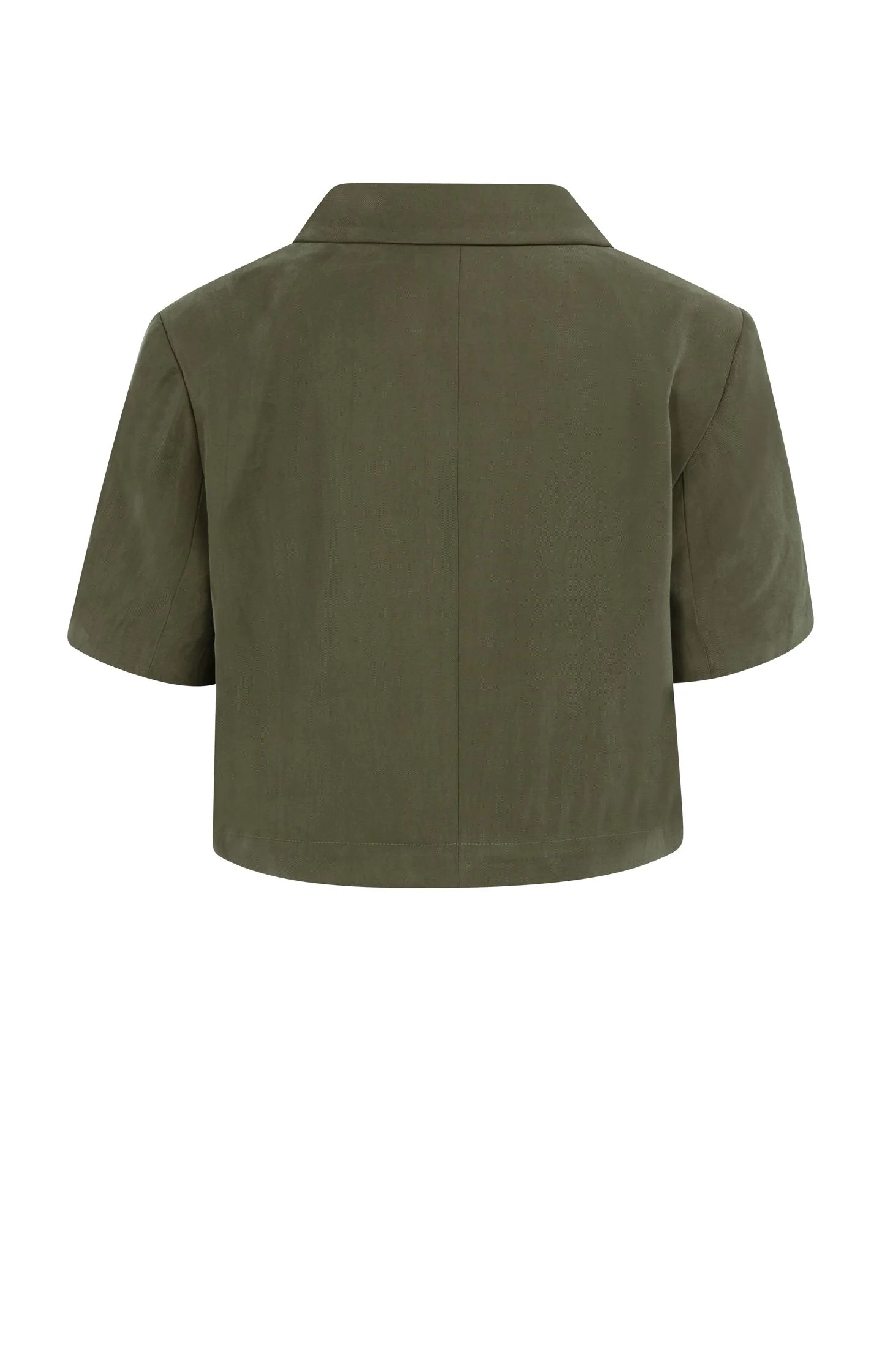 Woven blazer with short sleeves and detachable zip hem - Image 15