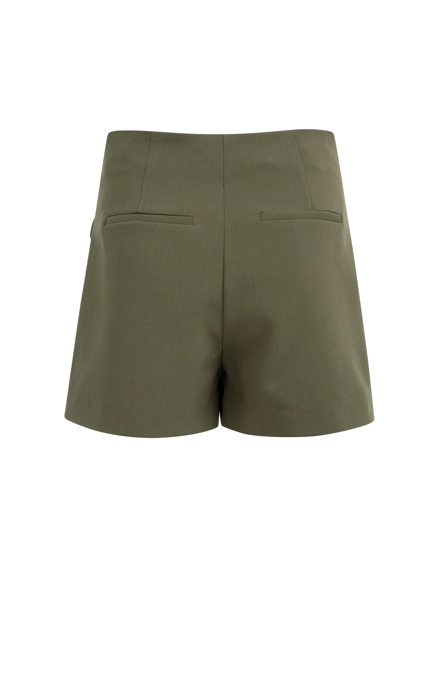 Woven skort with pockets and buttons - Image 11