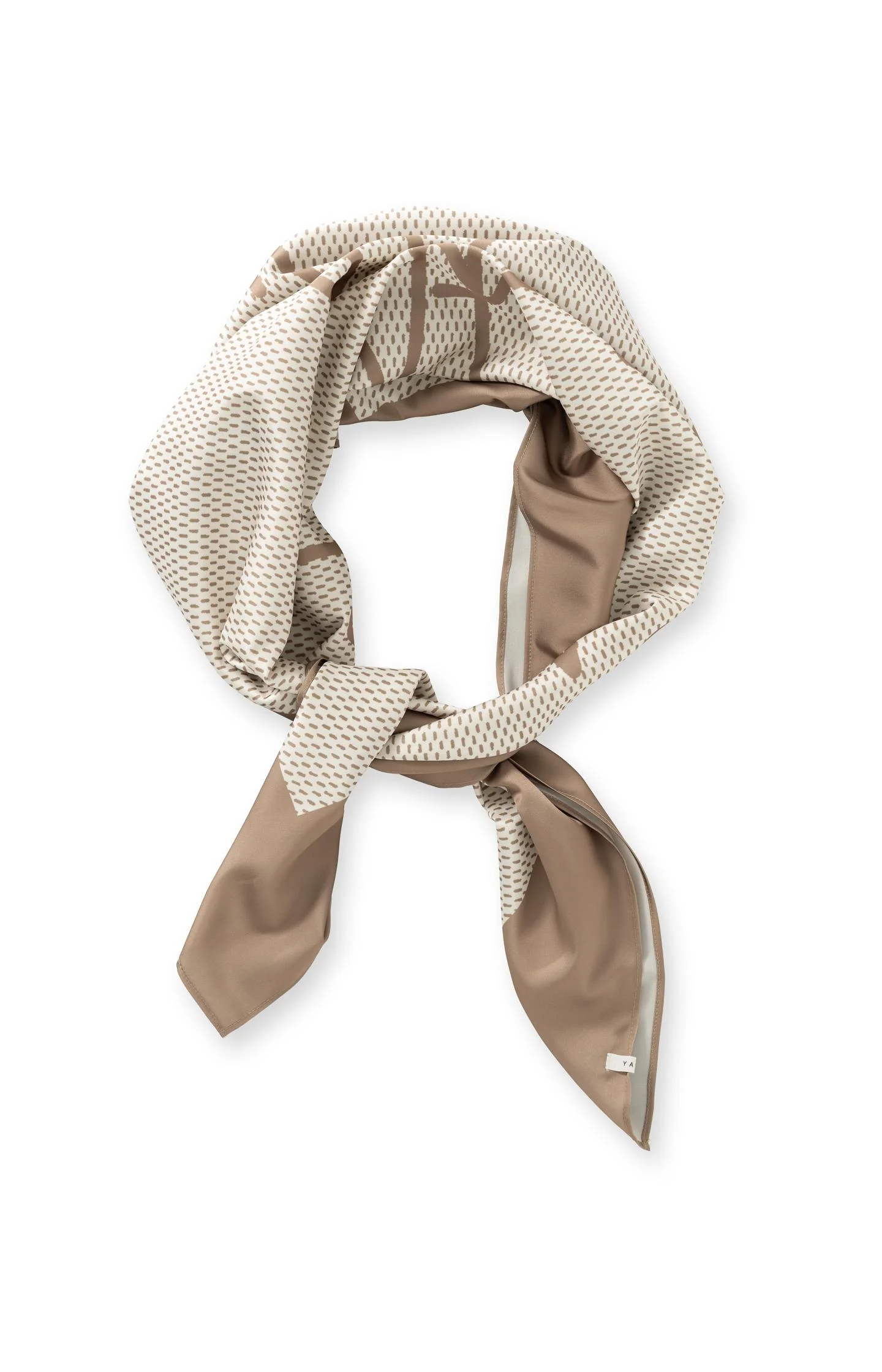 Woven square scarf with print the love of London Town